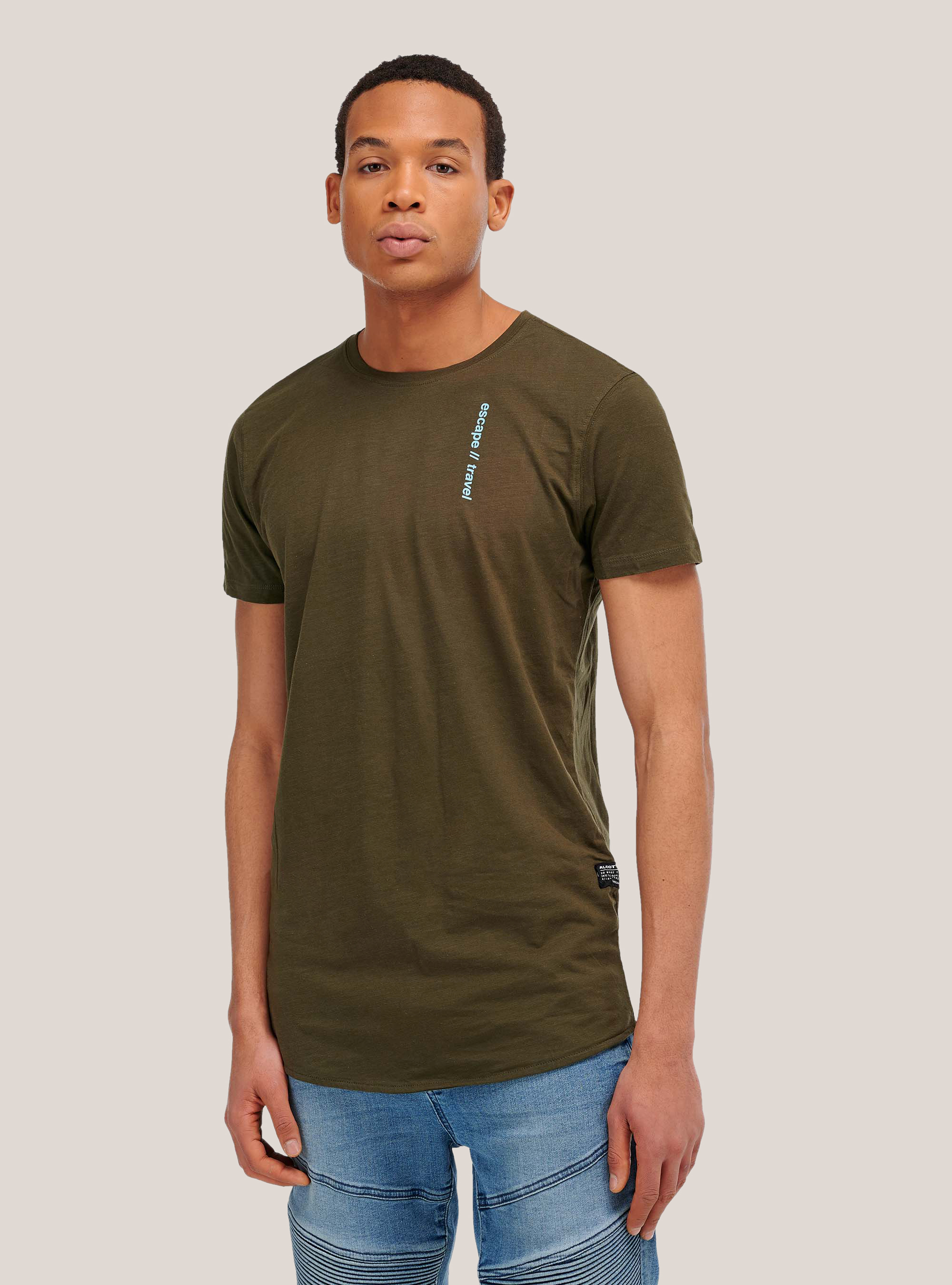 Essential oversize fit t-shirt, KAKI
