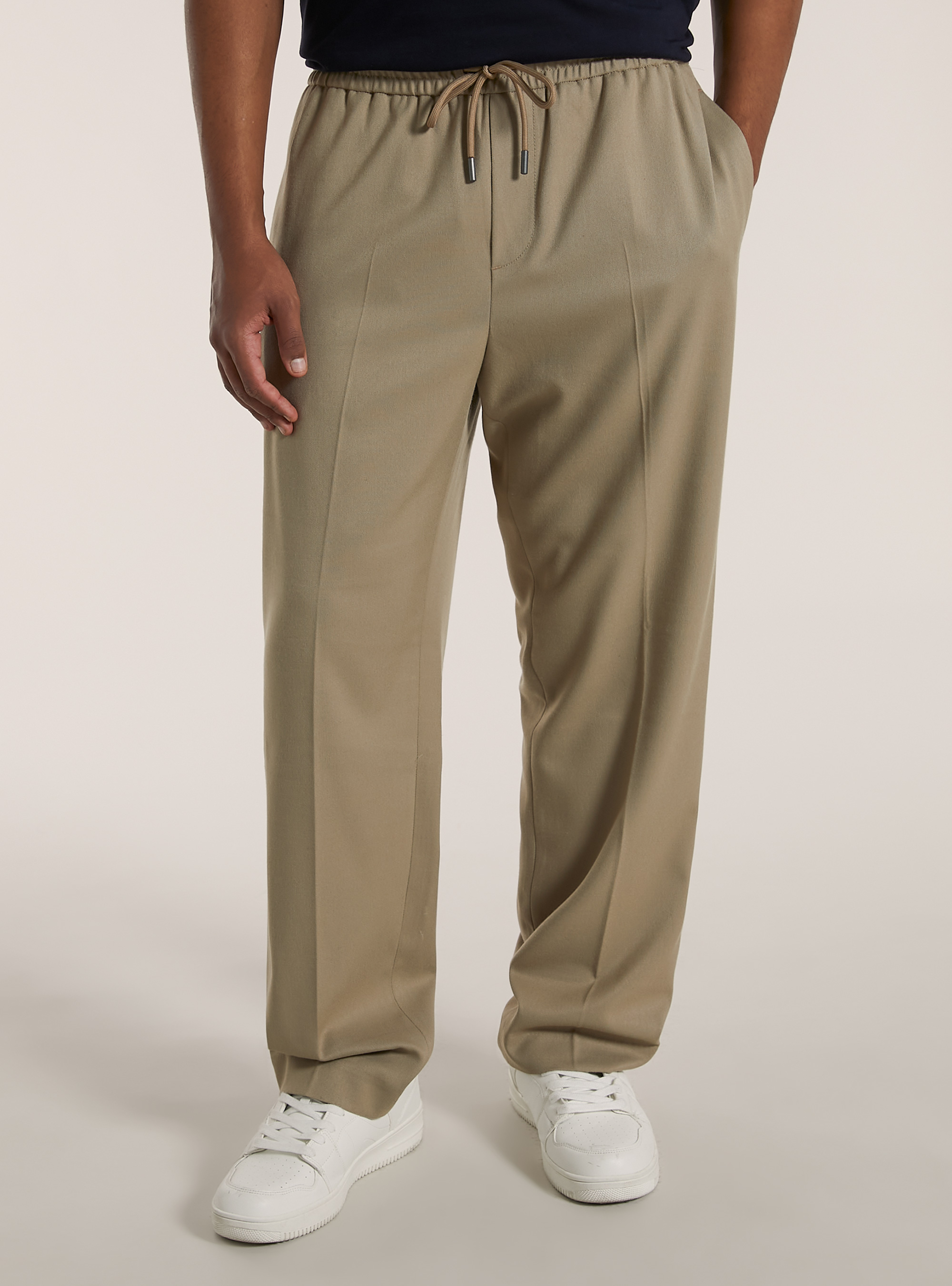 Twill-Jogger-Hose, BG2 BEIGE MEDIUM