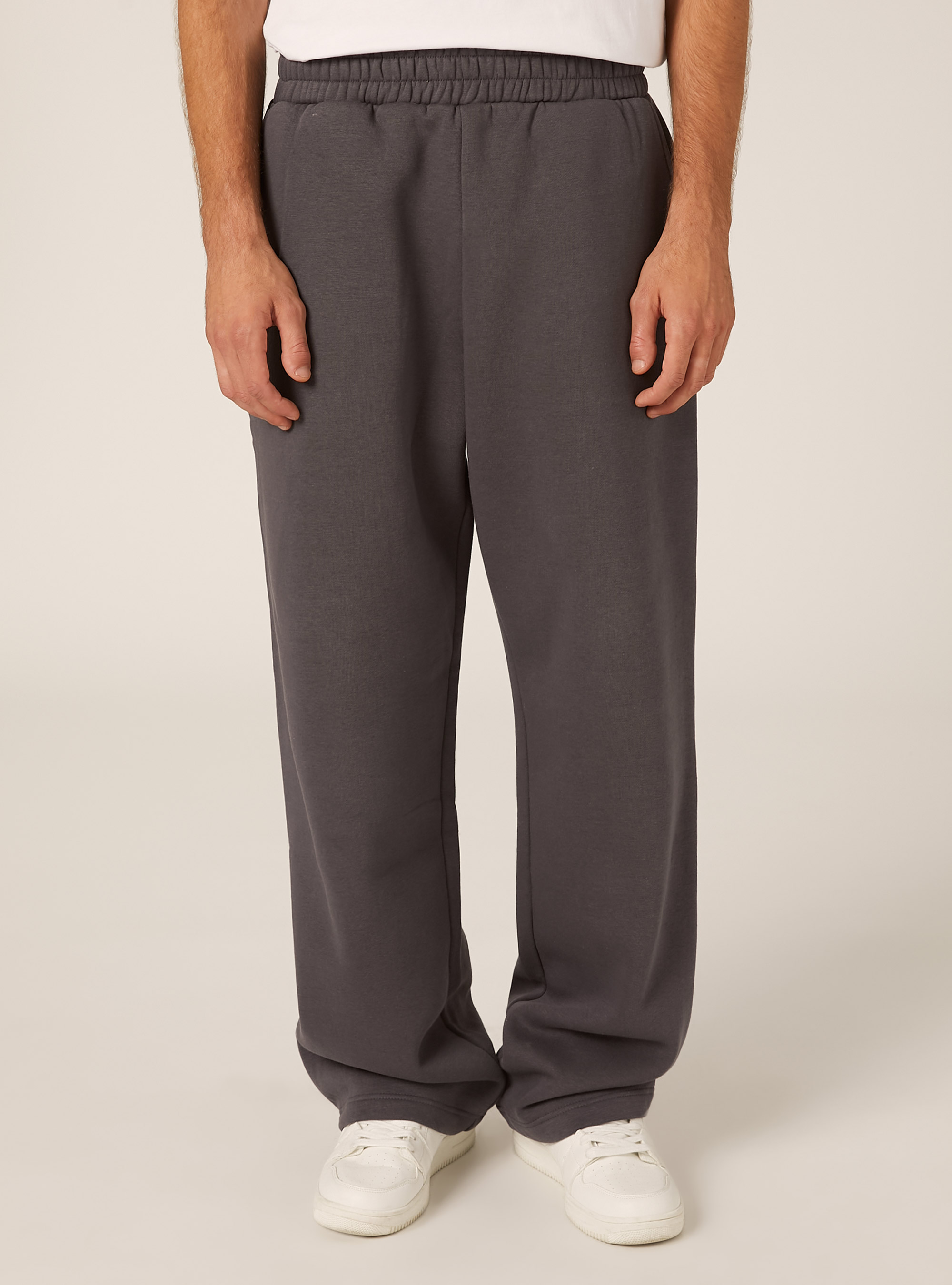 Pantalones holgados de felpa, GY1 GREY DARK