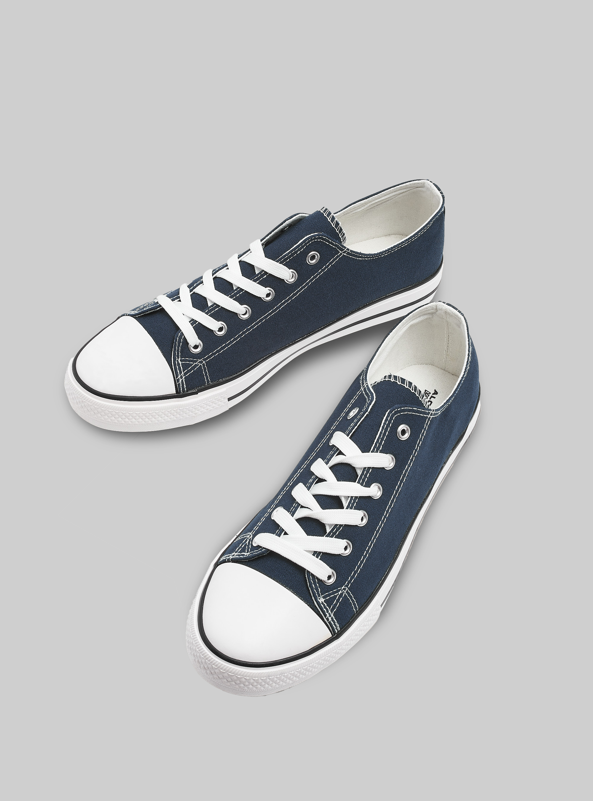 Sneakers bassa in tela, BLUE