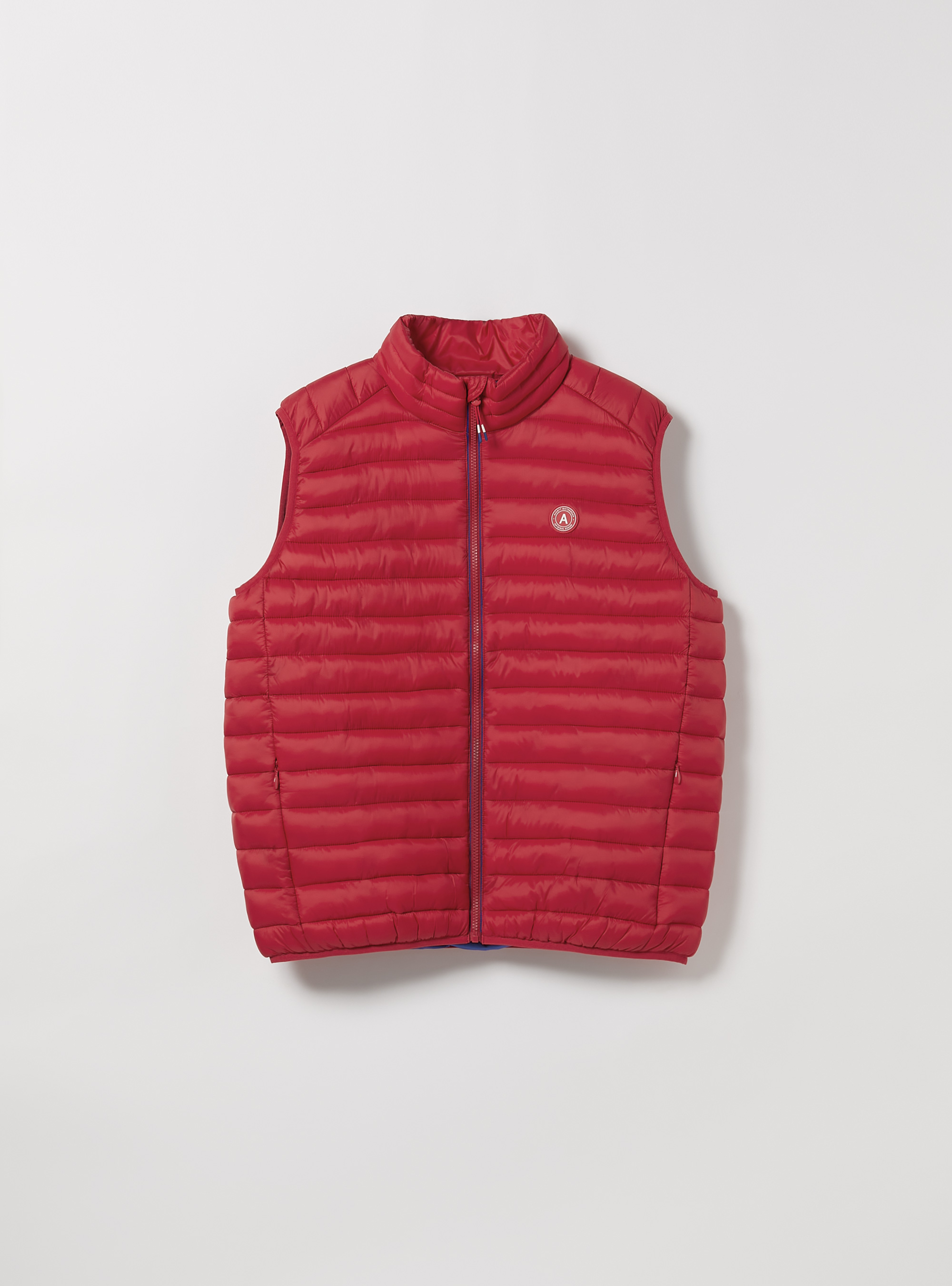 Chaqueta acolchada con mangas y cremallera en contraste, RD2 RED MEDIUM