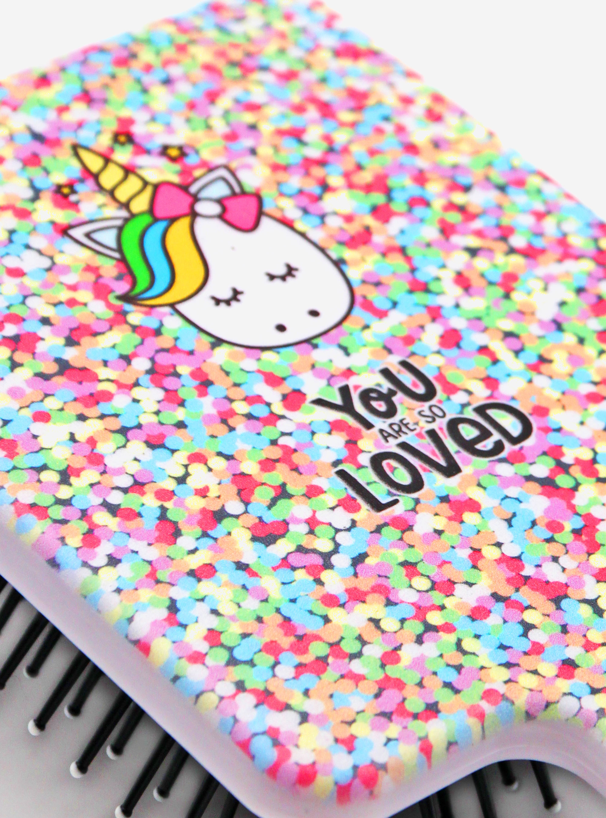 Brosse &agrave; motifs licorne, RAINBOW