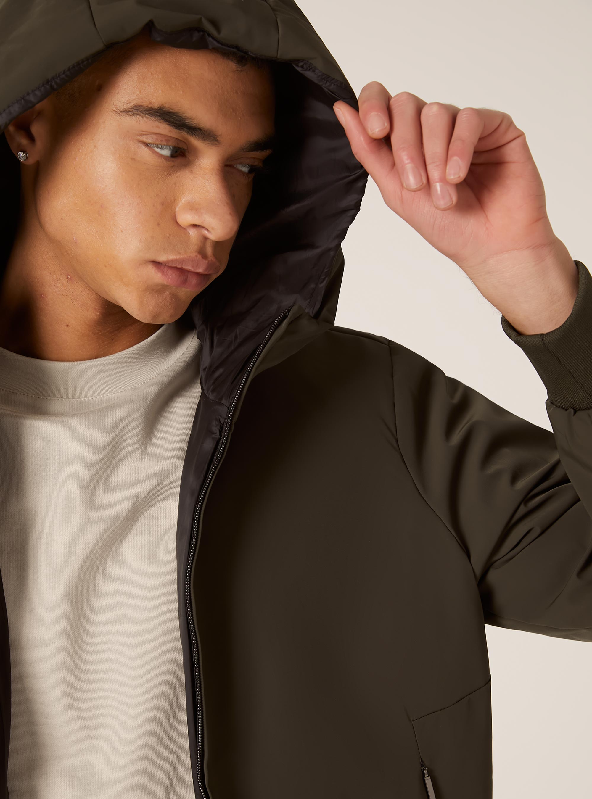 Veste matelassée avec capuche, KY2 KAKY MEDIUM