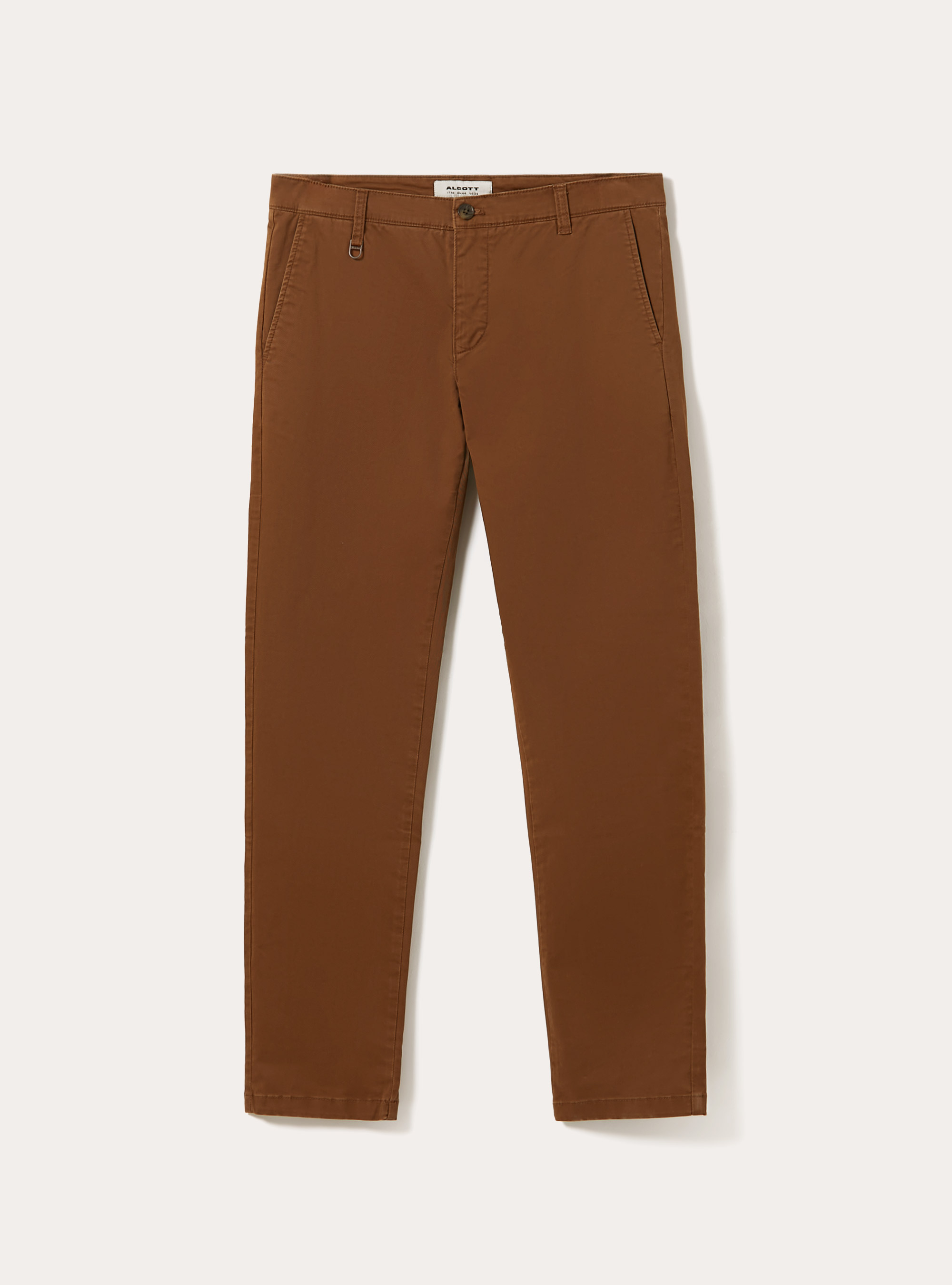 Skinny fit stretch twill chinos, BR2 BROWN MEDIUM