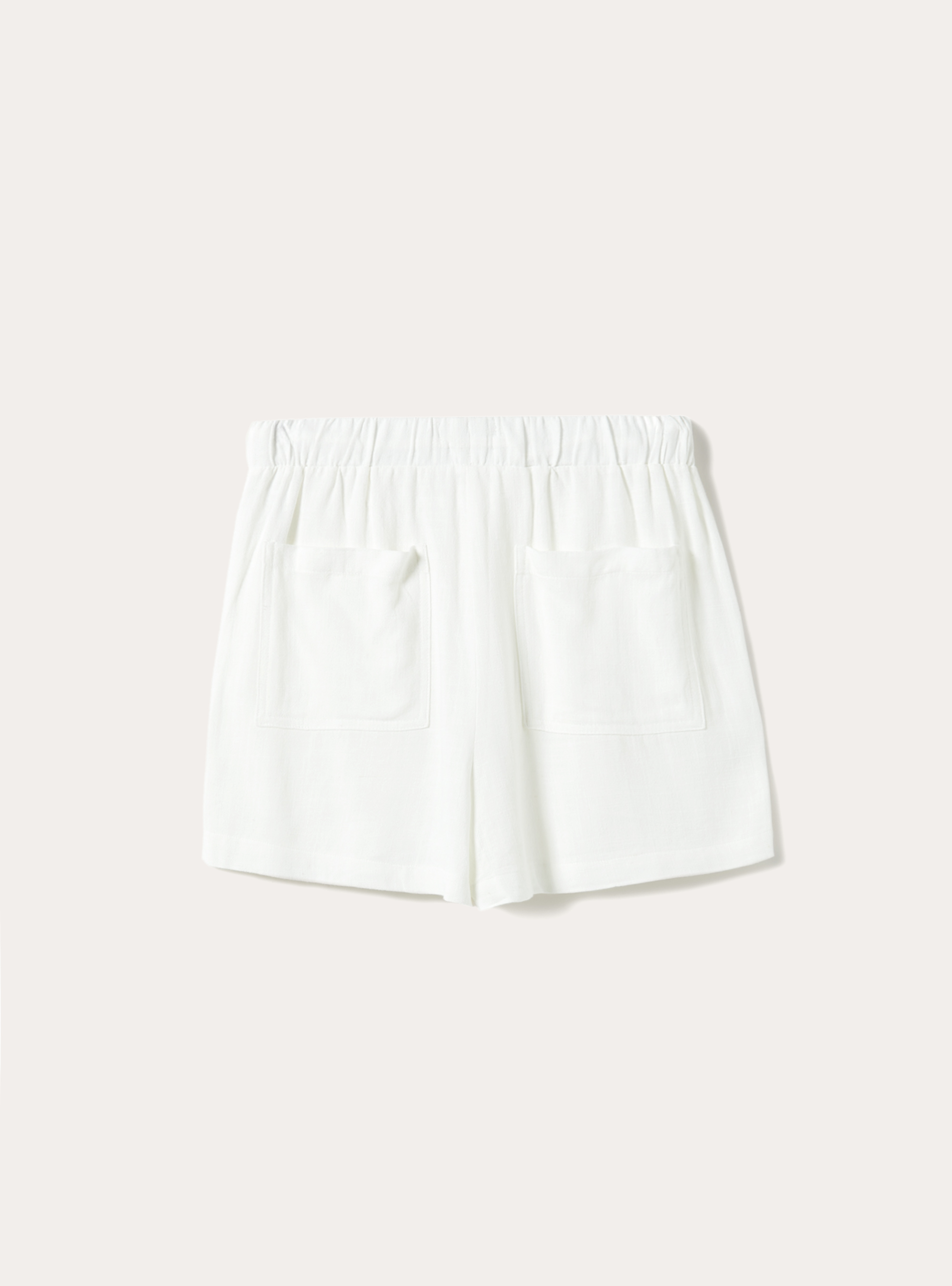 Short en lin, WH1 OFF WHITE
