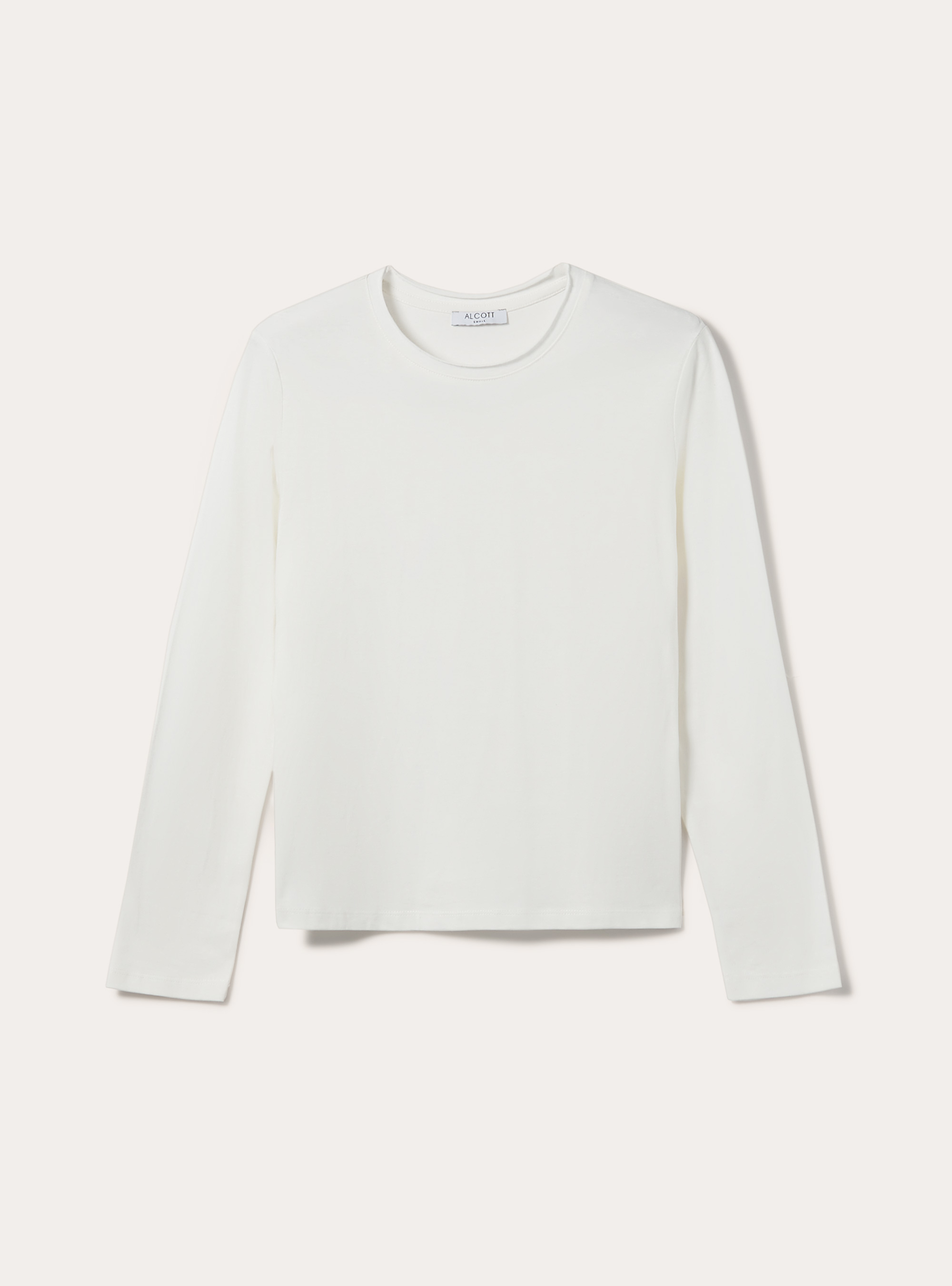 Basic long-sleeved T-shirt, WH2 WHITE