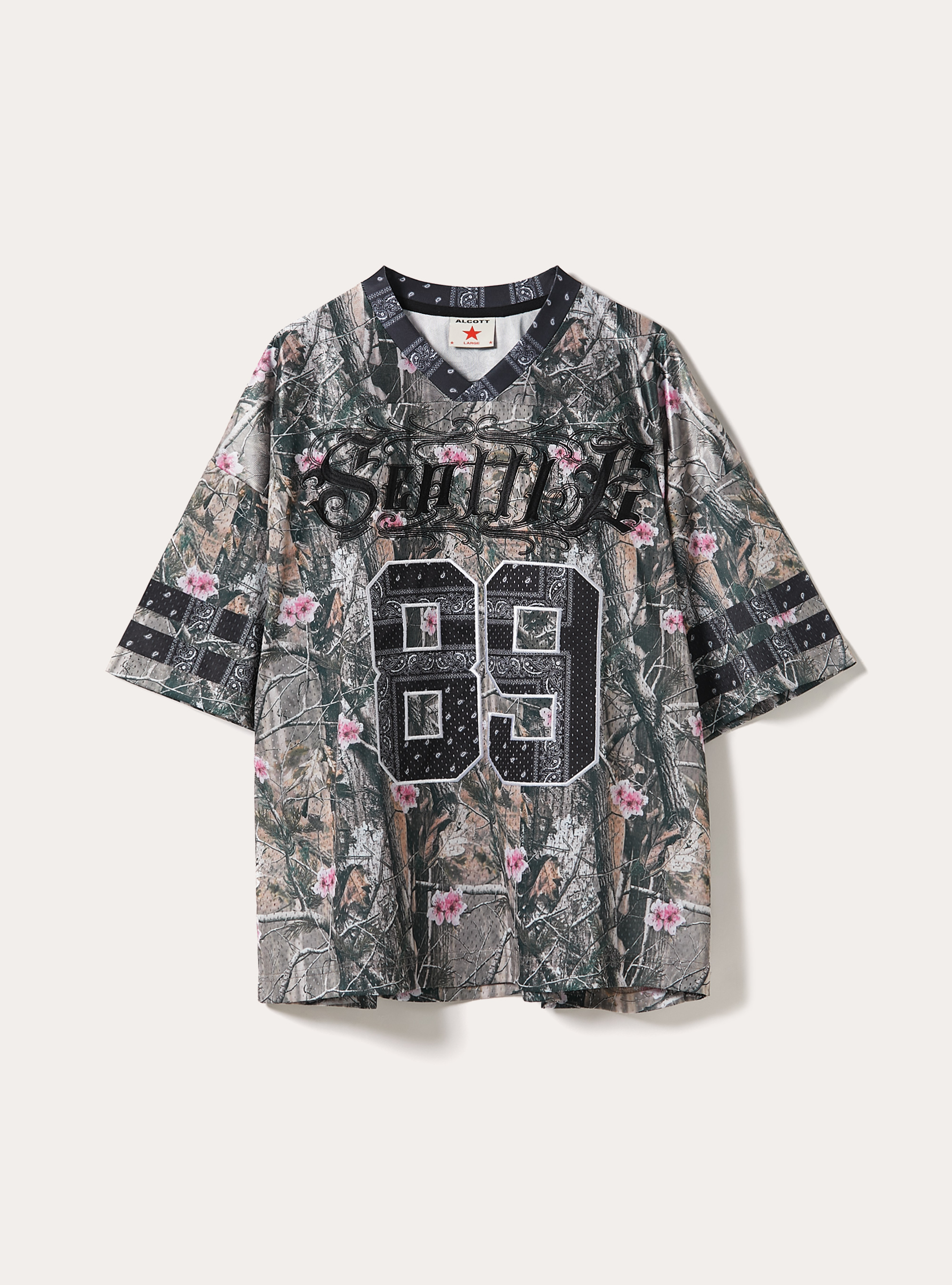 T-shirt scollo a v rock tour, KY2 KAKY MEDIUM