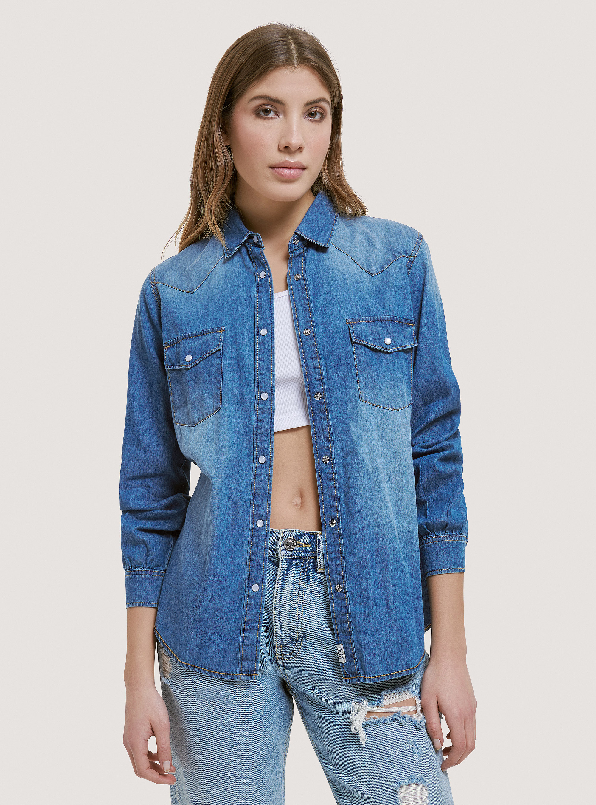 Denim-Hemd, C220 BLUE