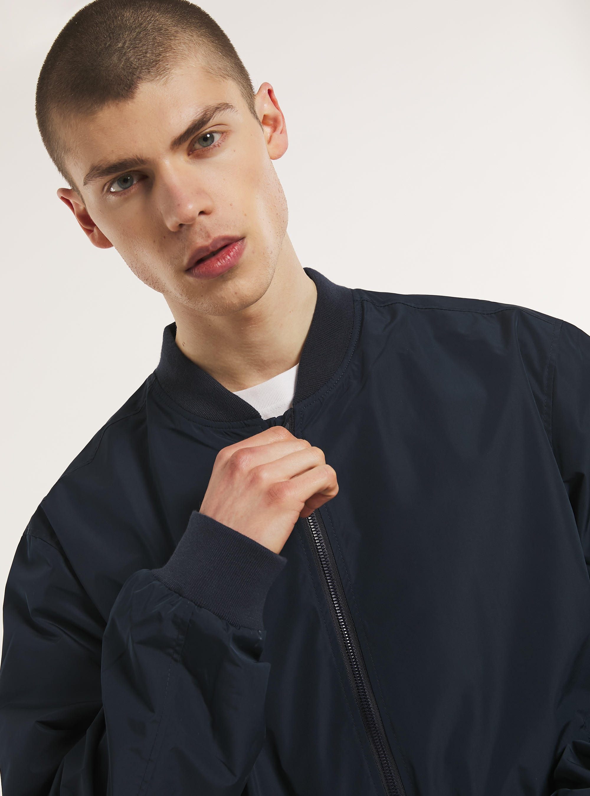 Bomber antivento regular fit, NA1 NAVY DARK