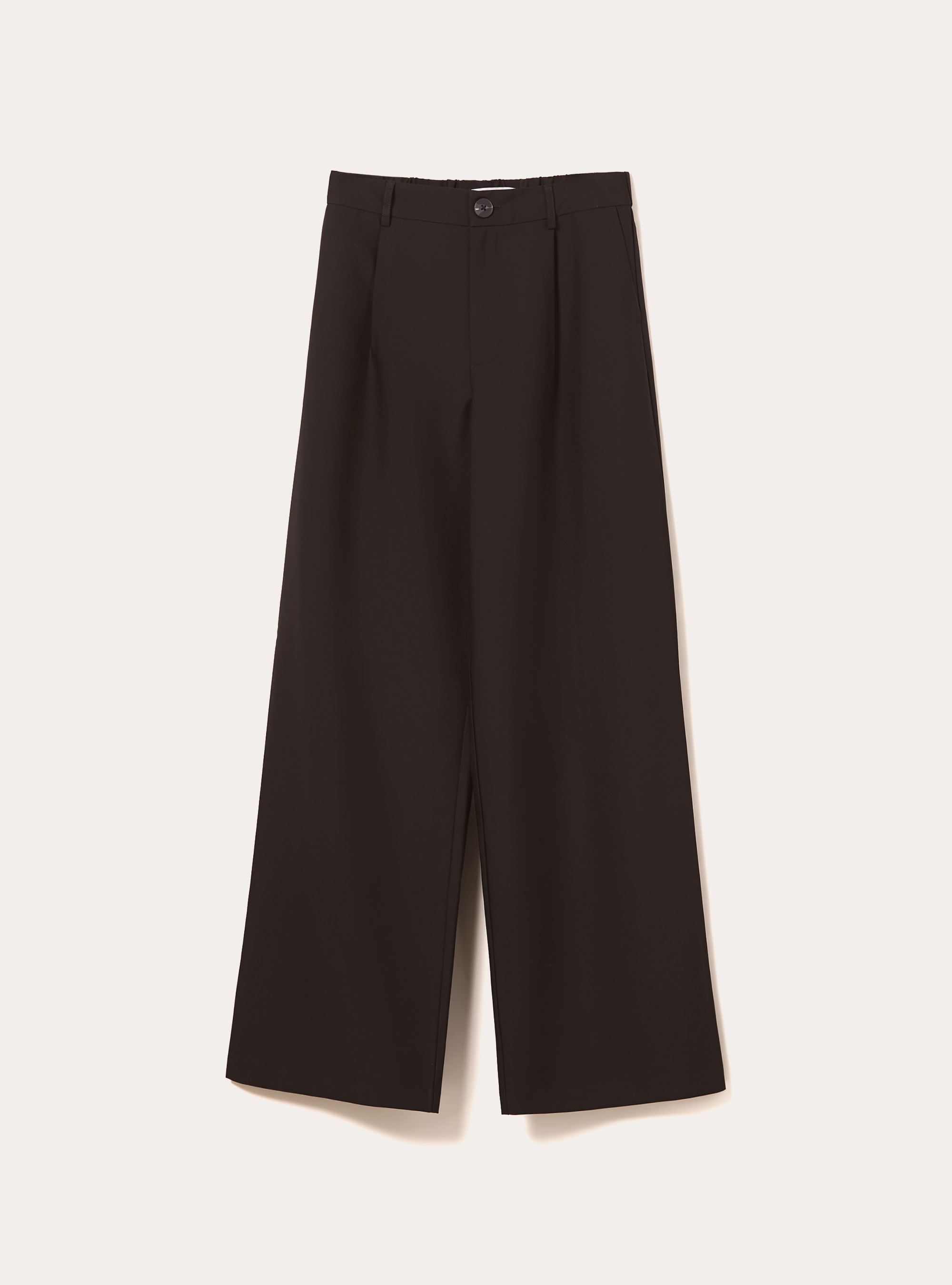 Tailored trousers with pleats, BK1 BLACK