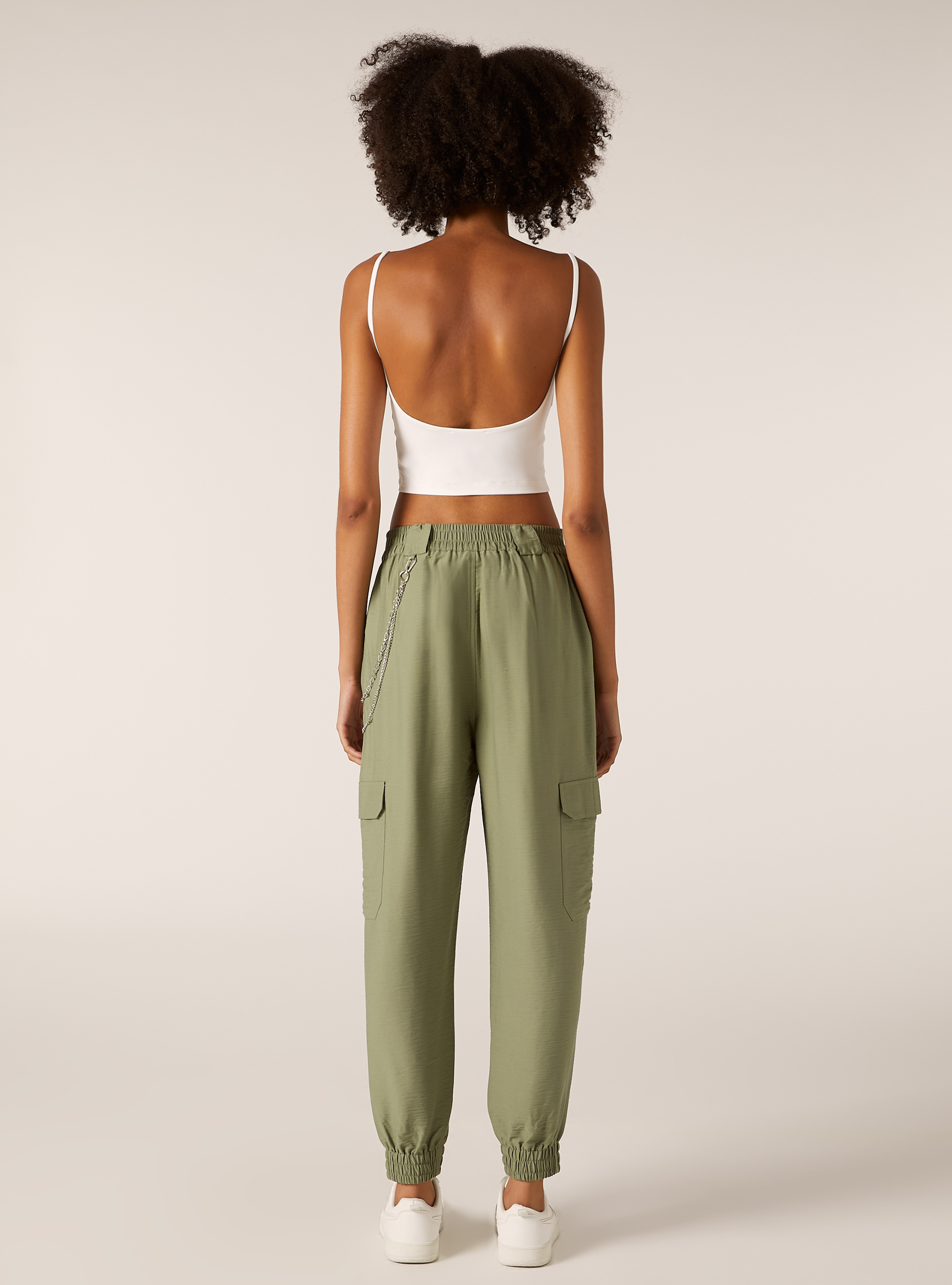 Pantaloni jogger con catena, KAKY MEDIO
