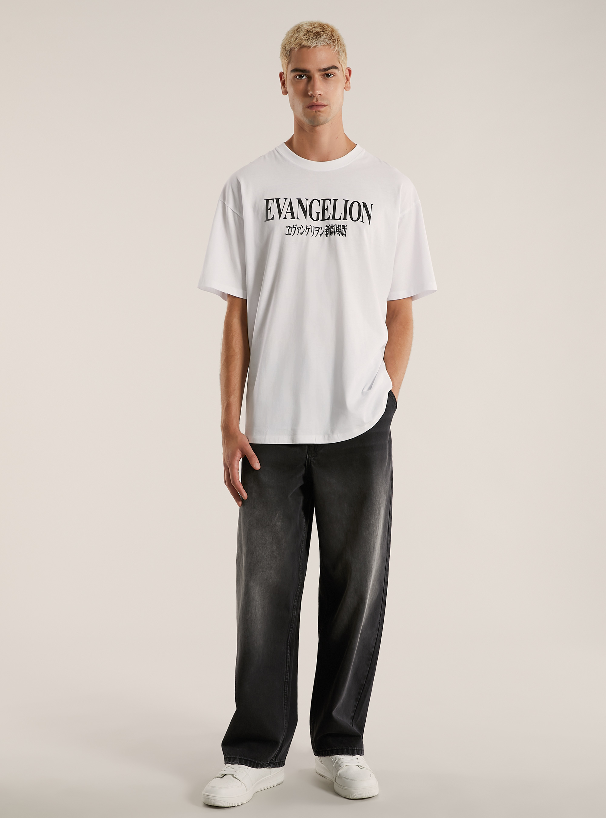 Camiseta Evangelion / Alcott, WH3 WHITE