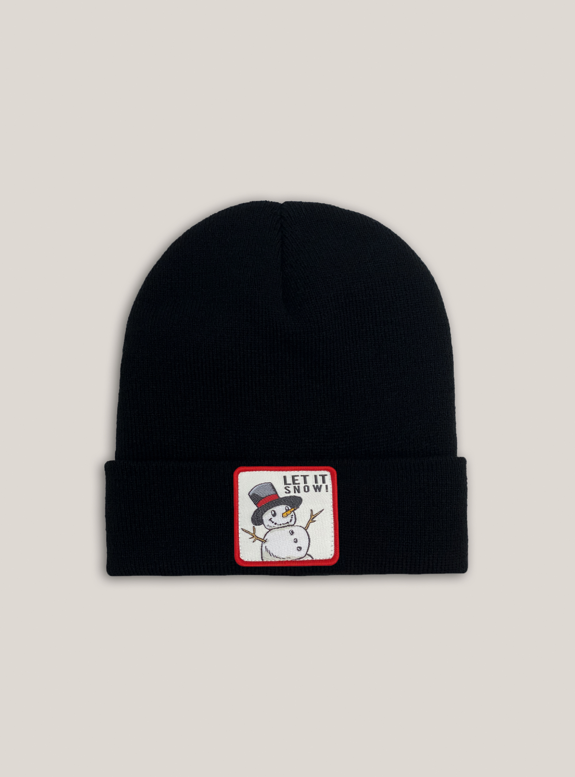 Christmas hat with patch, BLACK