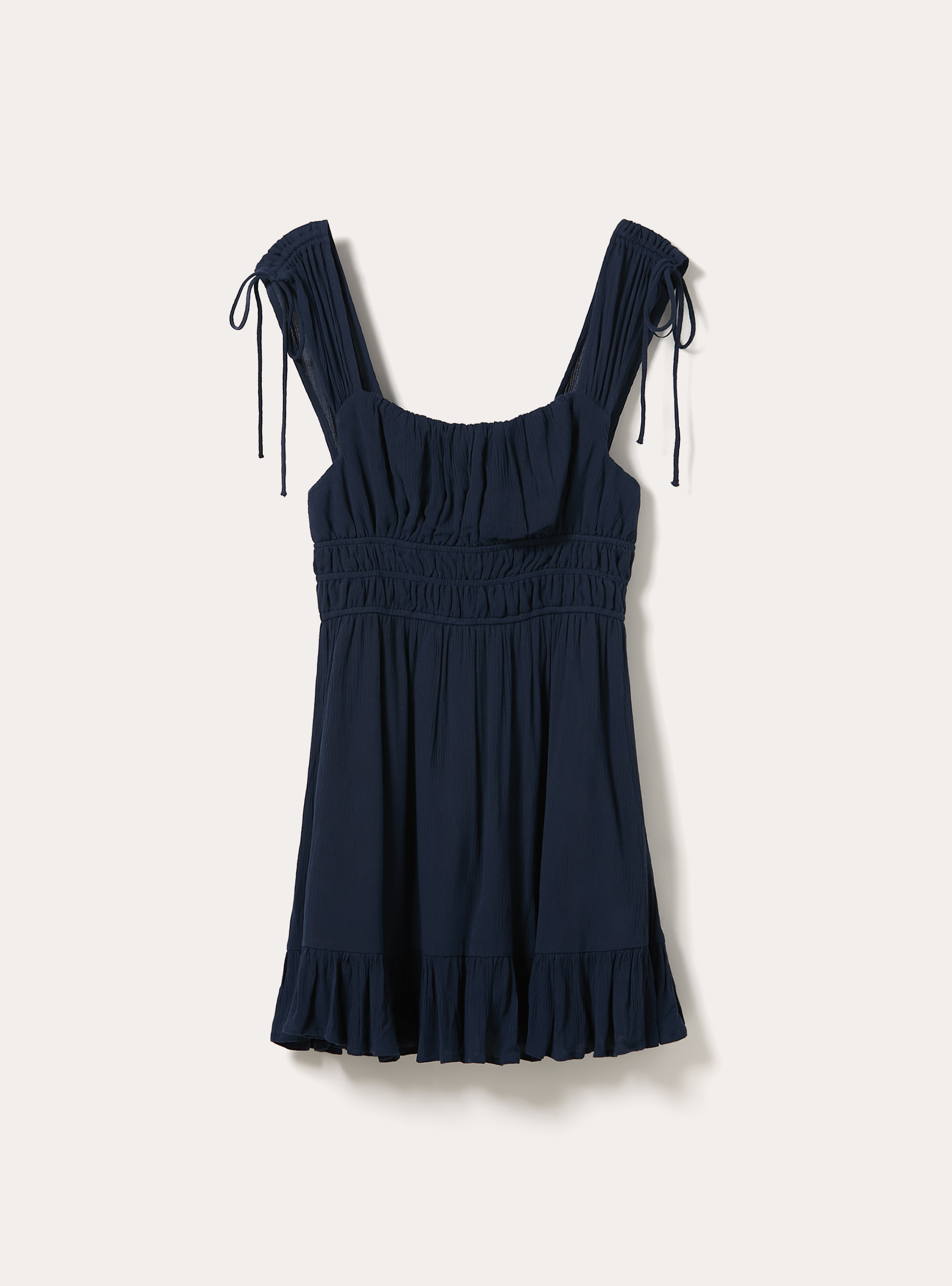 Abito corto in crepe, NA2 NAVY MEDIUM