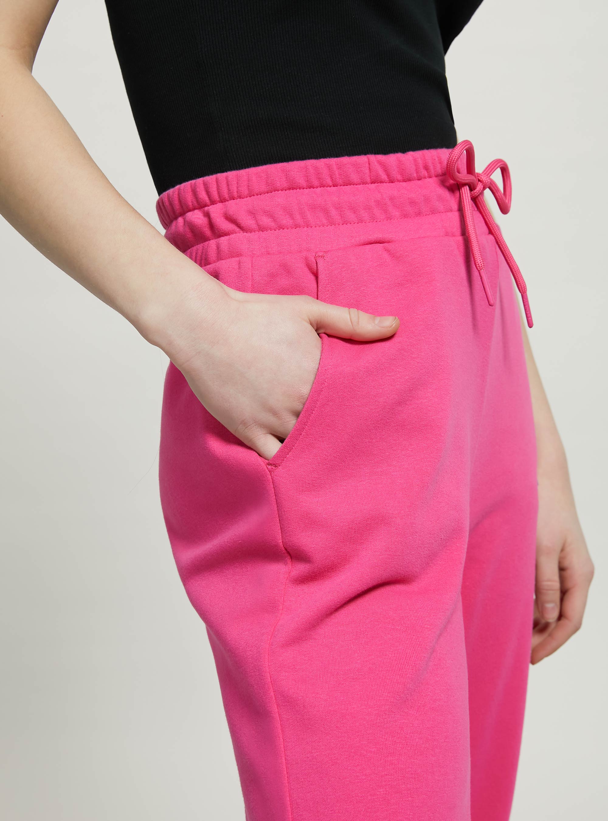 Plush jogger trousers, FX2 FUXIA MEDIUM