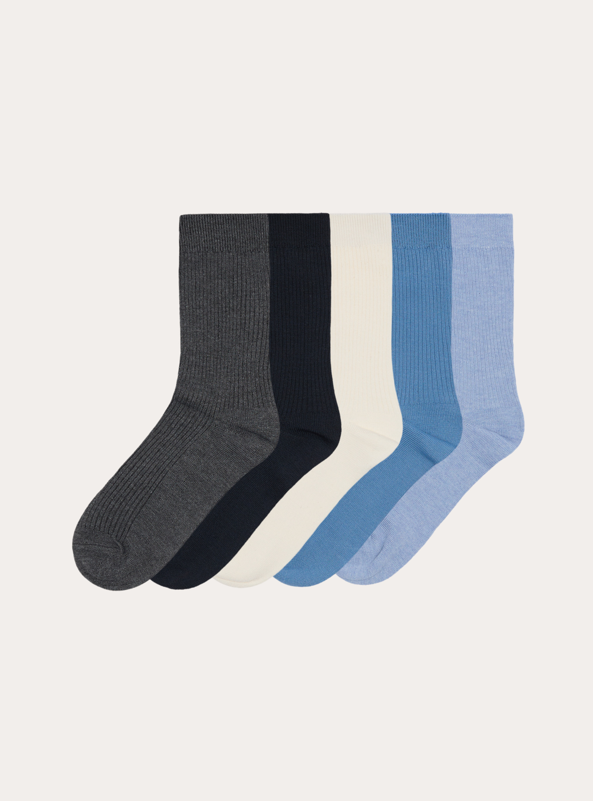 Calzino alto tinta unita, BL2 BLUE MEDIUM