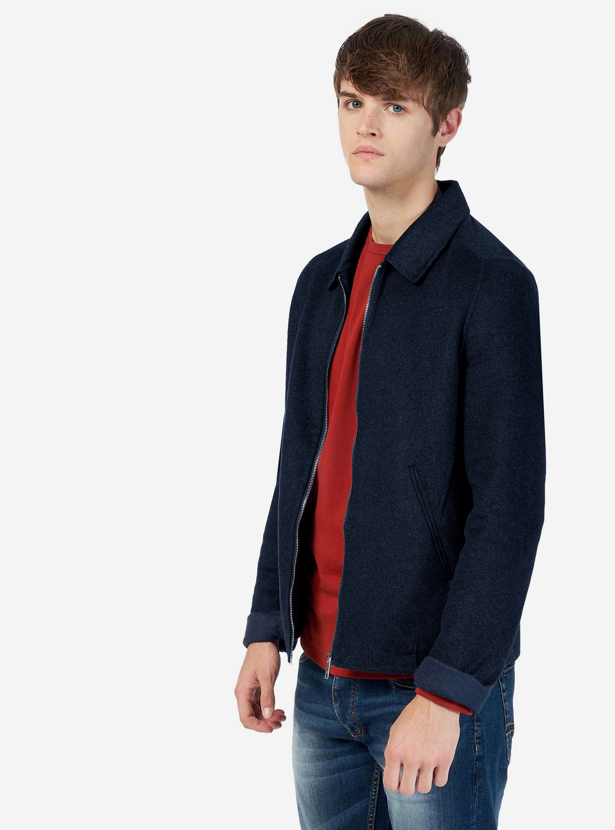 UNLINED JACKET, BLUE NAVY
