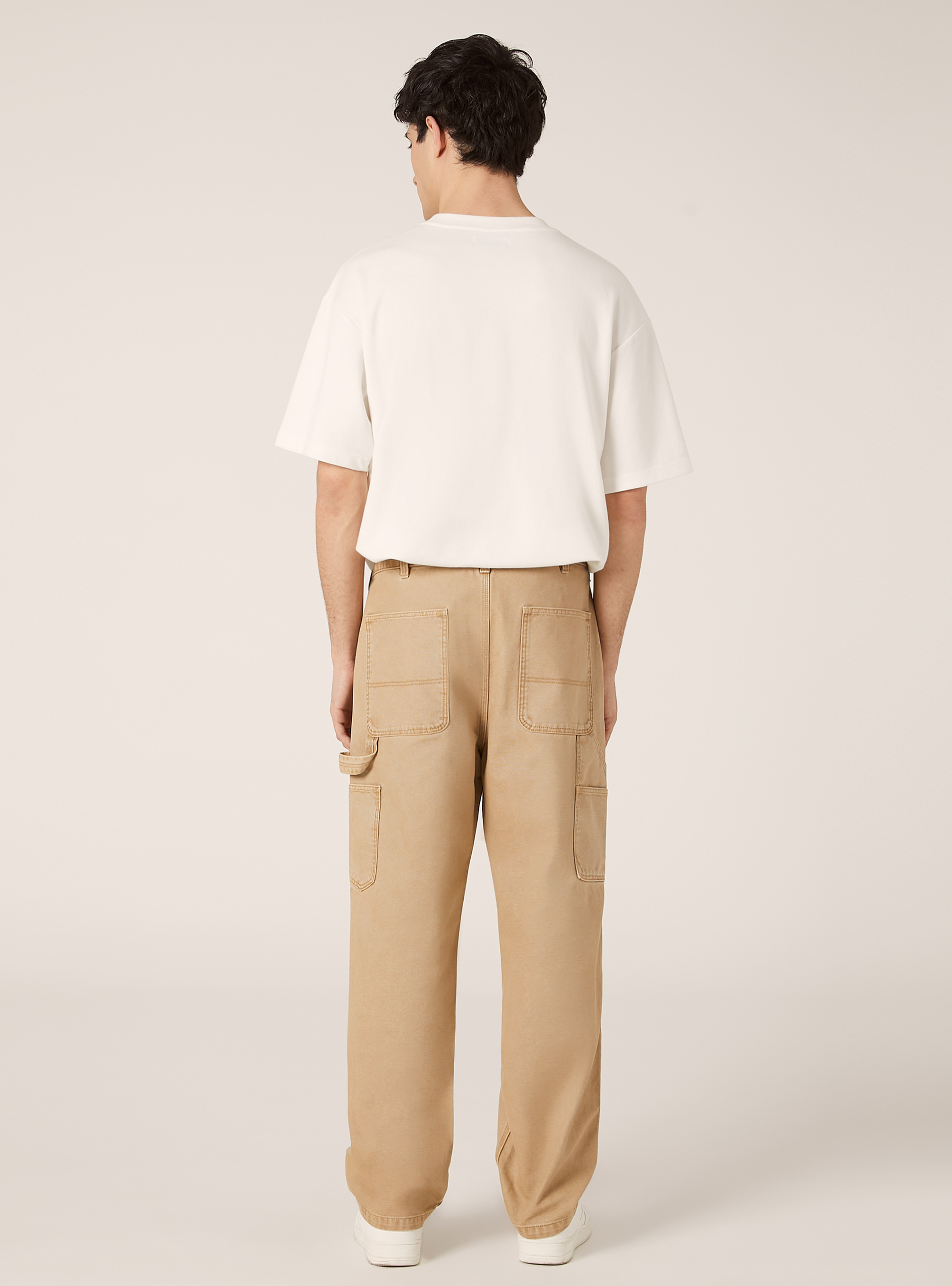 Carpenter canvas pants, BG2 BEIGE MEDIUM