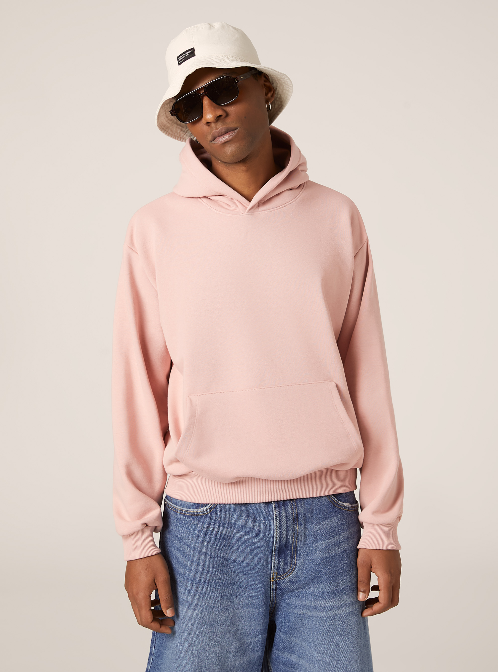 Boxy fit hoodie, PK3 PINK LIGHT