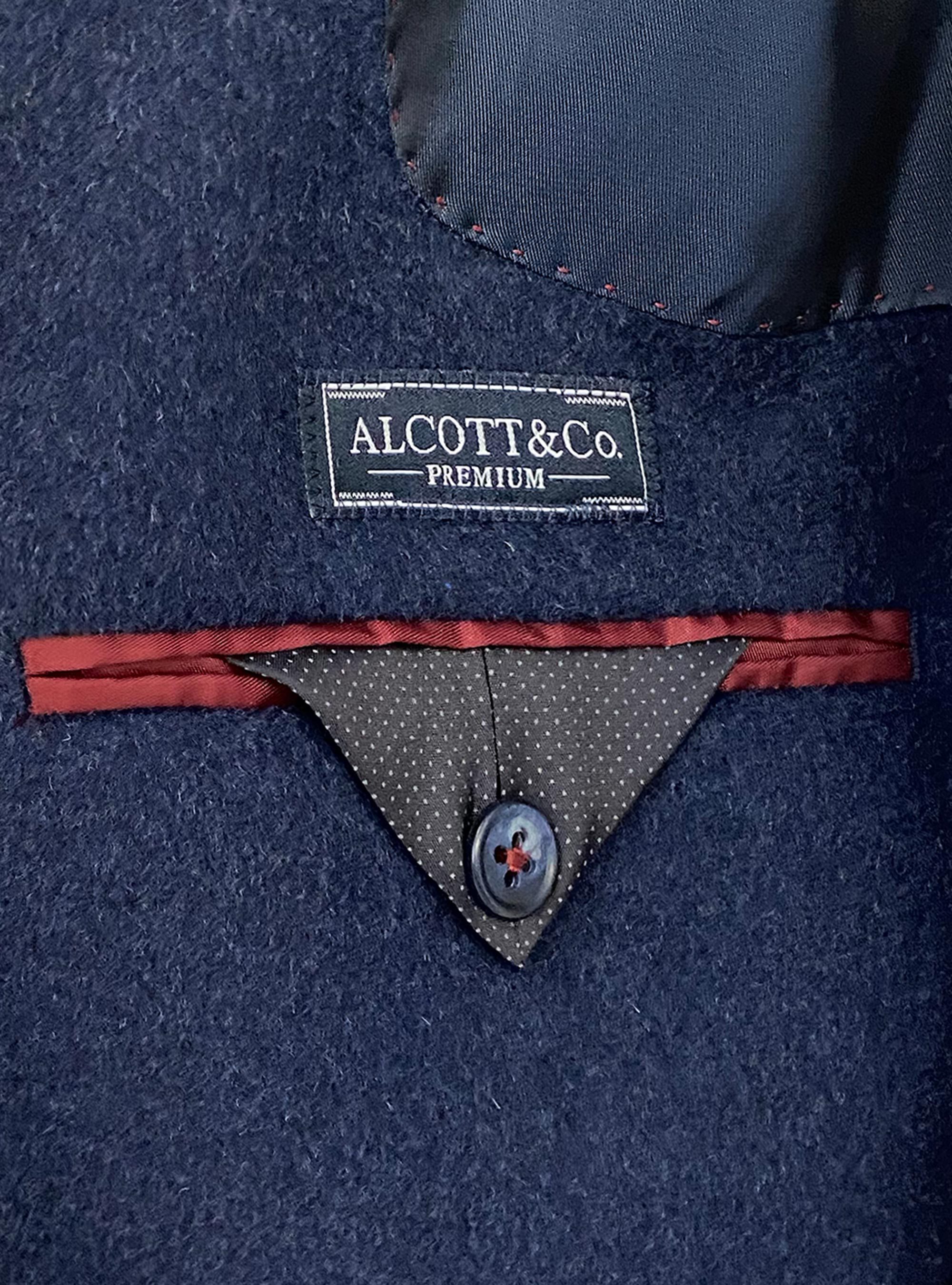 Cappotto misto lana, BLUE NAVY