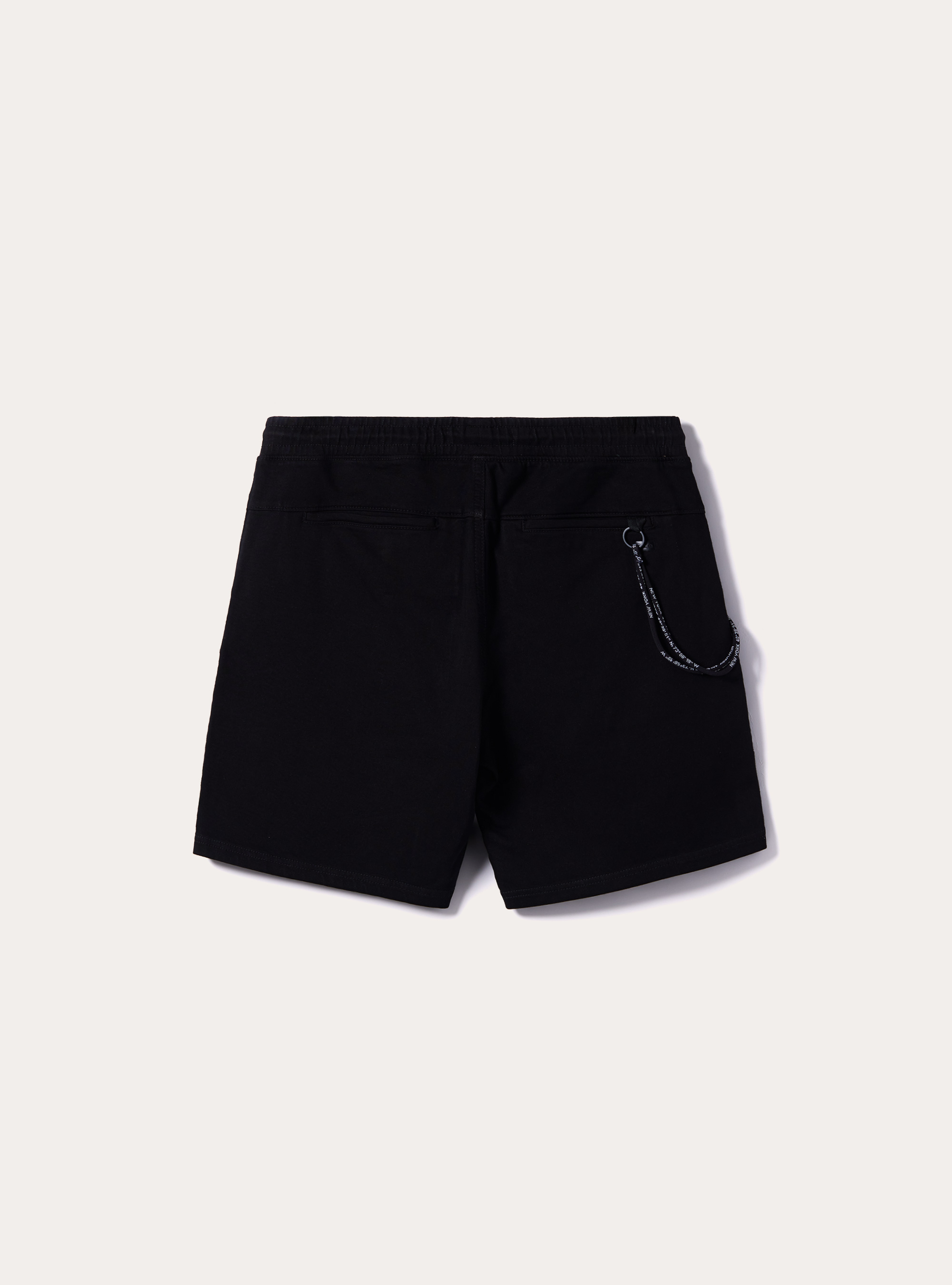 Cotton jogger bermuda shorts, BK1 BLACK