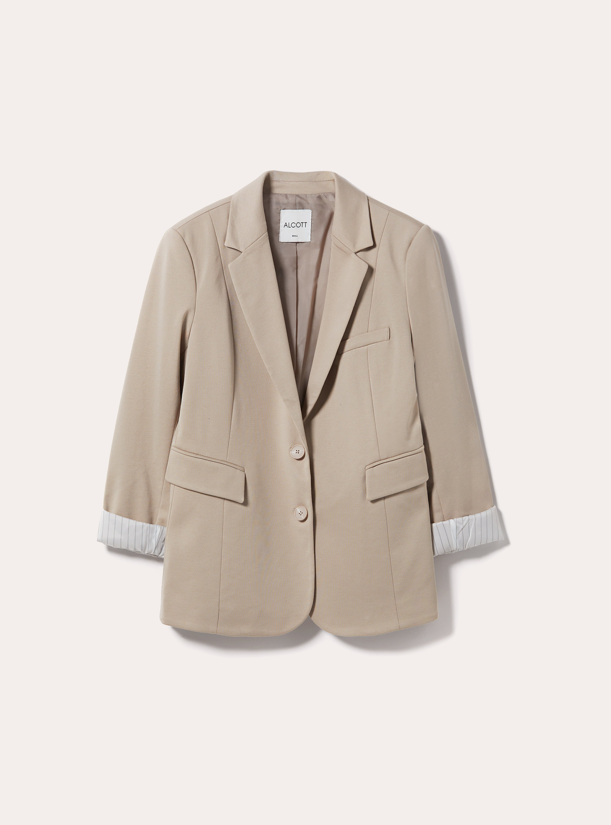 Jersey-Blazer, BG3 BEIGE LIGHT