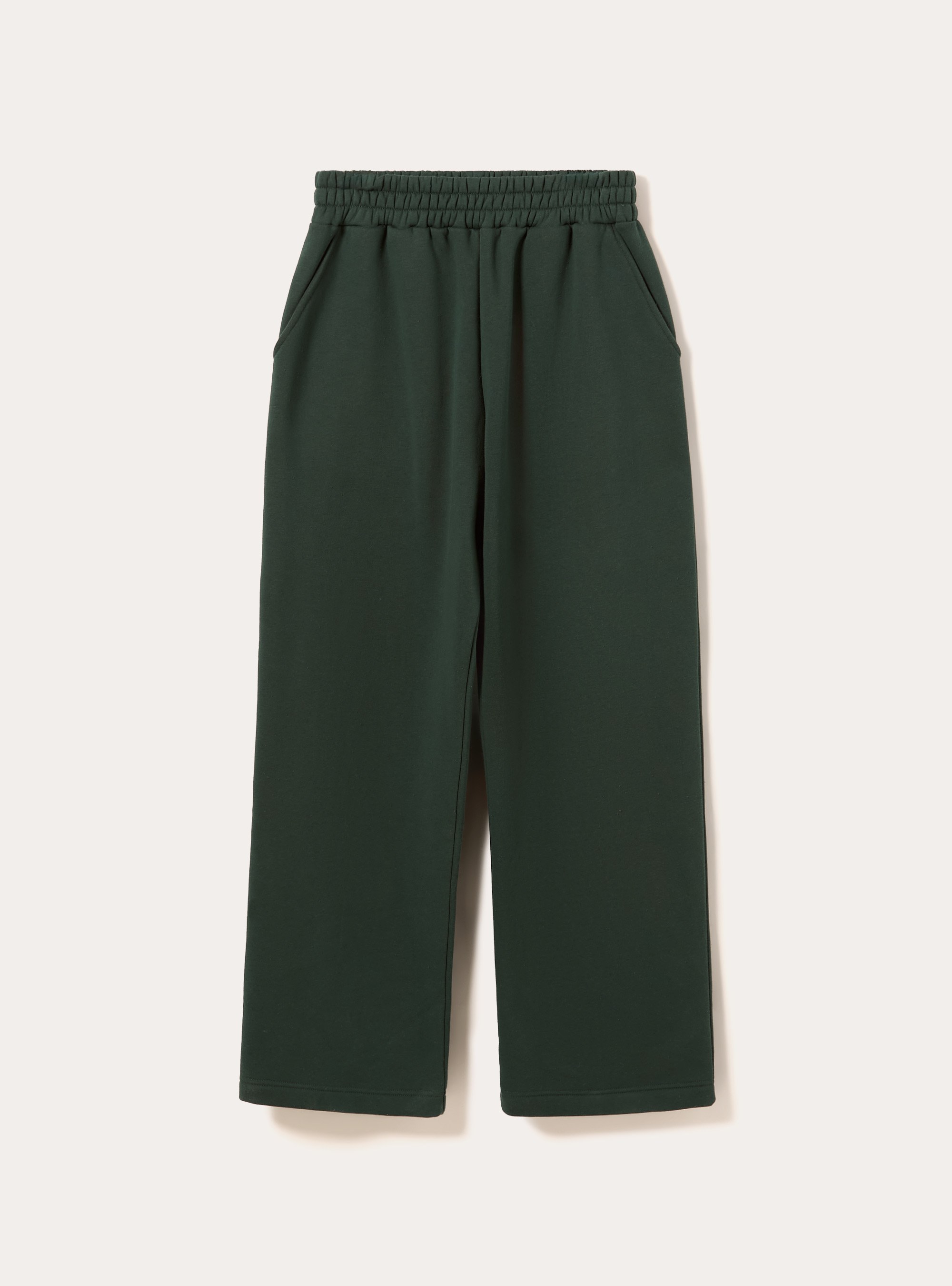 Loose fit fleece pants, GN1 GREEN DARK