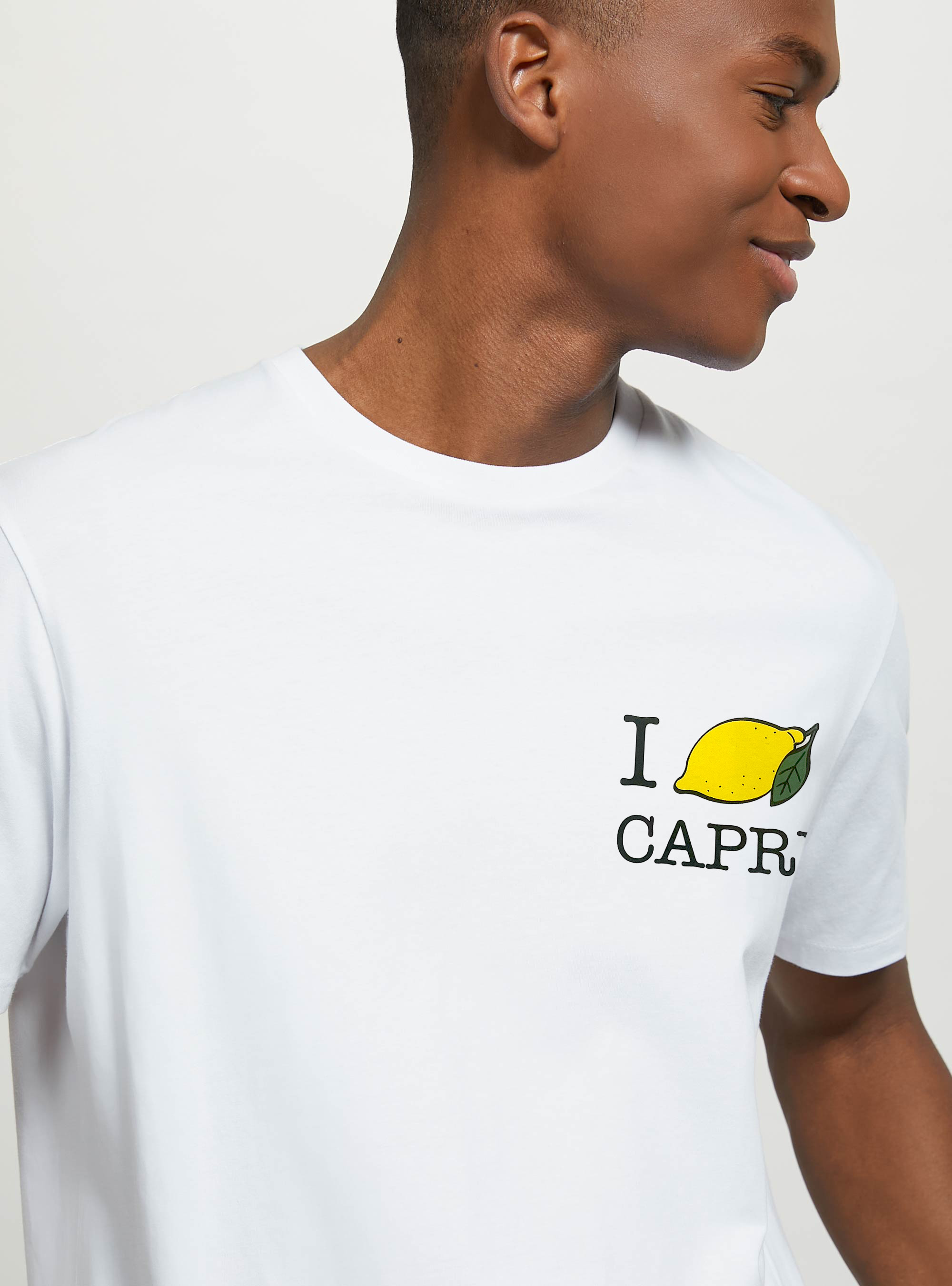 Capri Capsule Geschlechtsloses T-shirt, WH3 WHITE