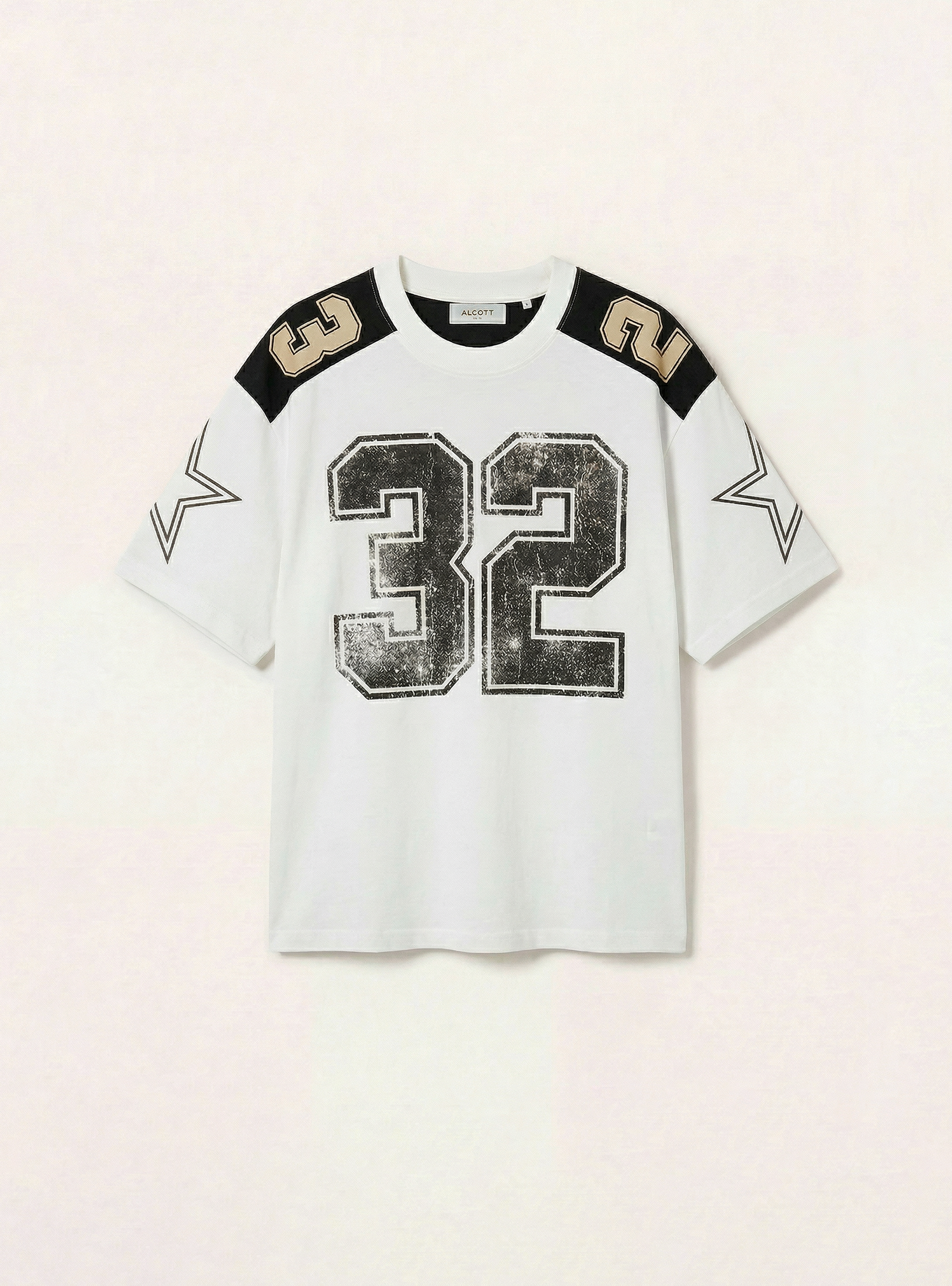 Camiseta de corte recto con estampado, WH1 OFF WHITE