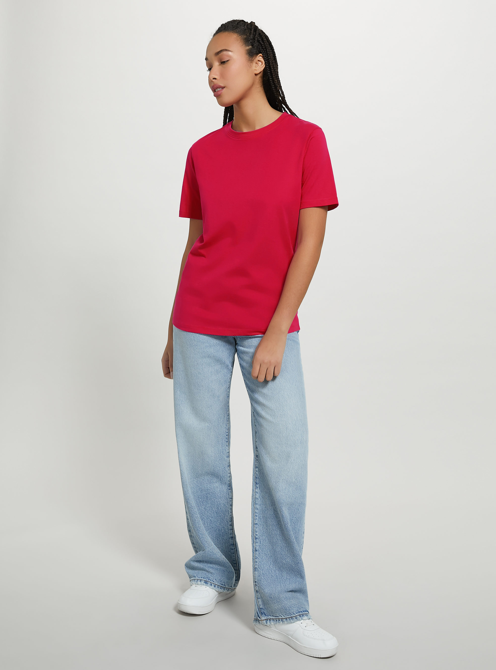 Crew-neck cotton T-shirt, RD2 RED MEDIUM