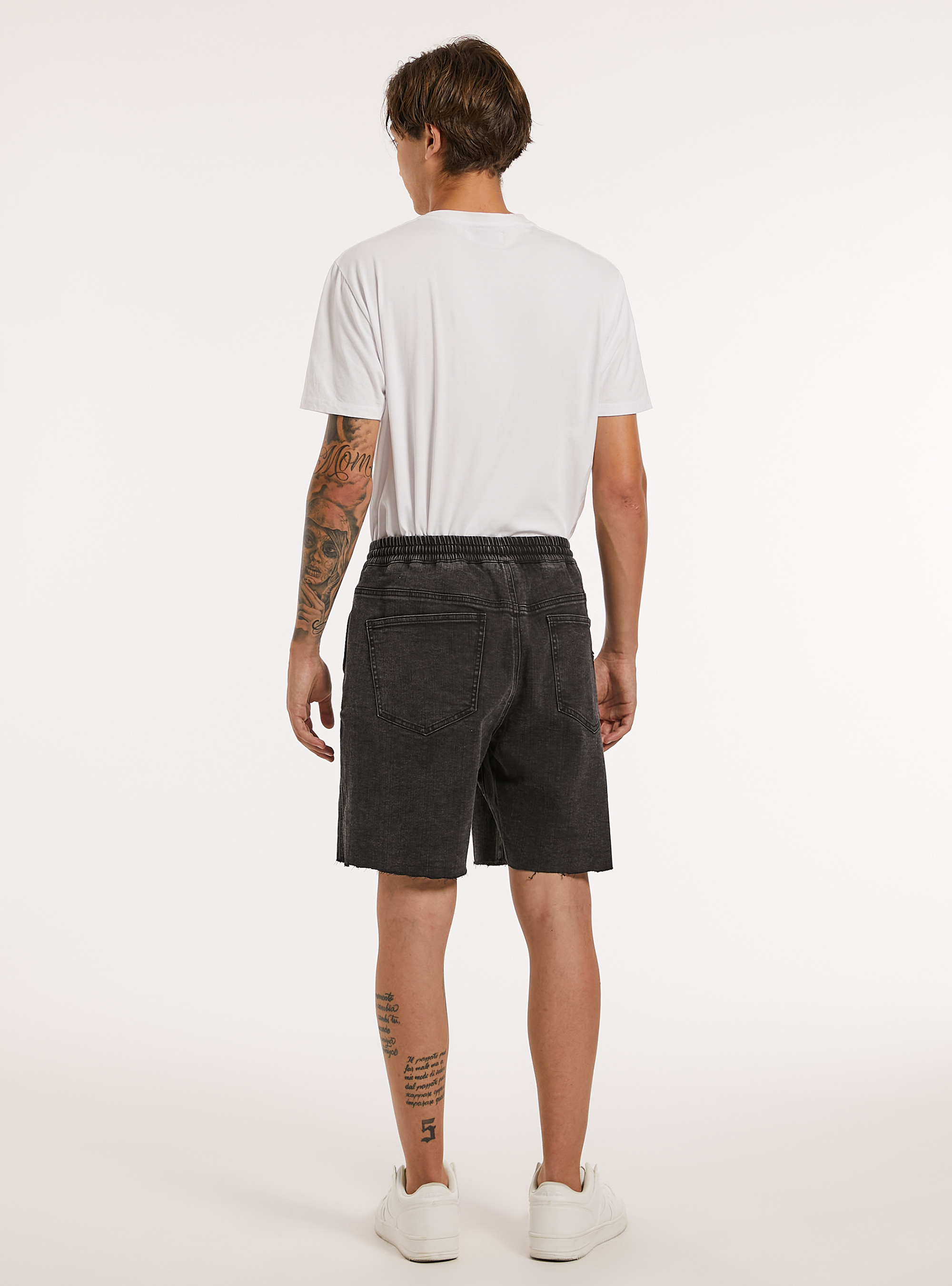Bermuda jogger, D000 BLACK