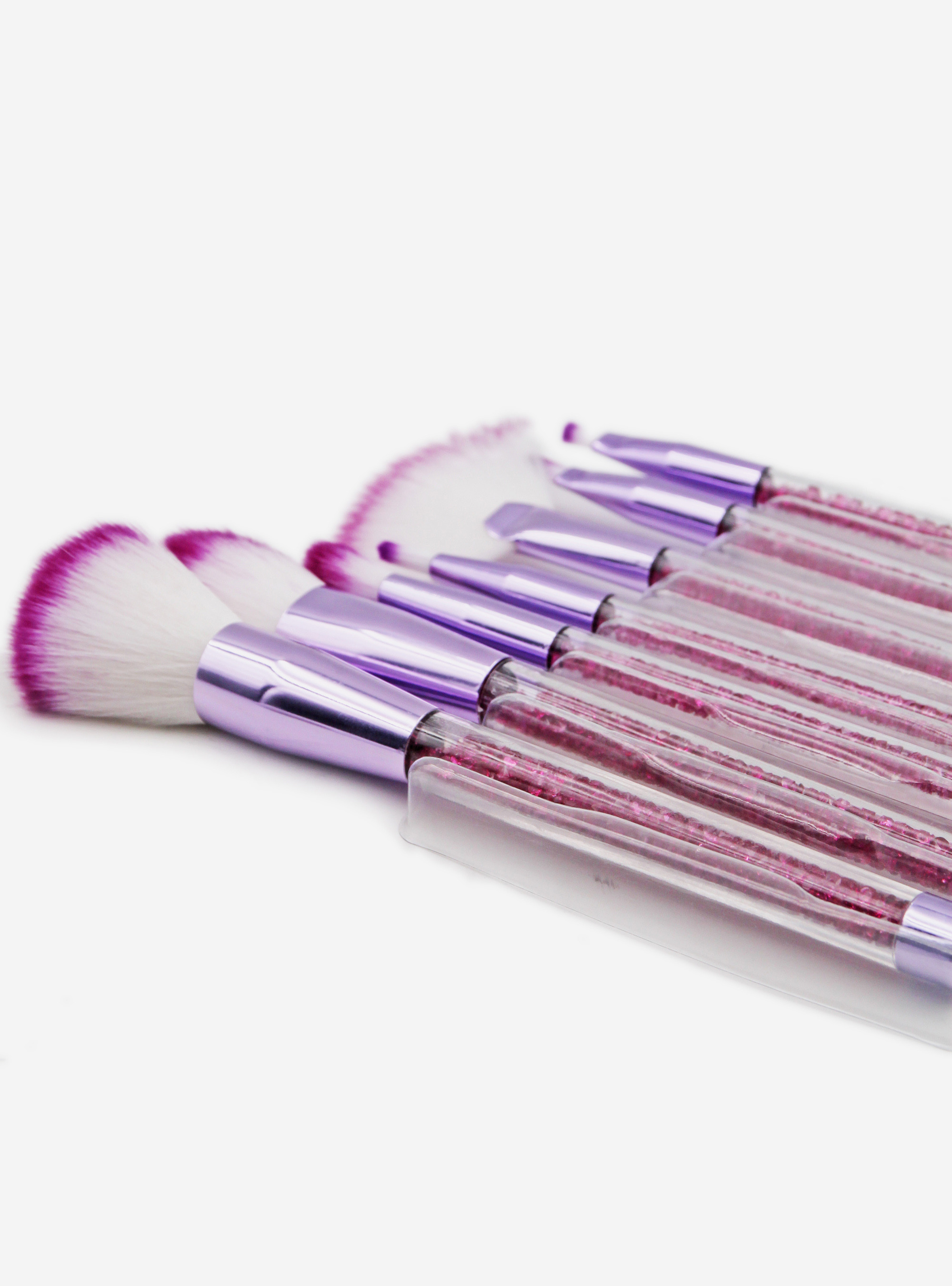 Lot 7 pinceaux paillettes, C443 VIOLET