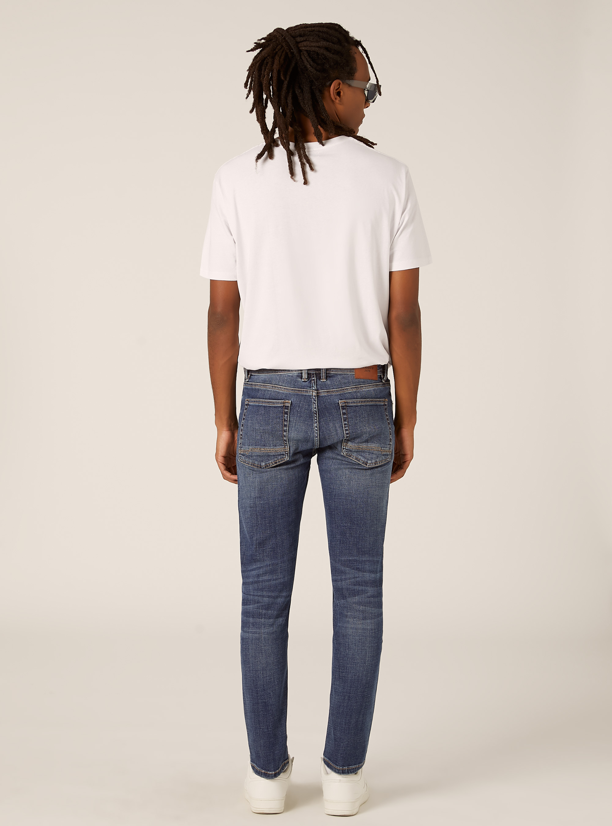 Vaqueros pitillo, D002 MEDIUM DARK BLUE