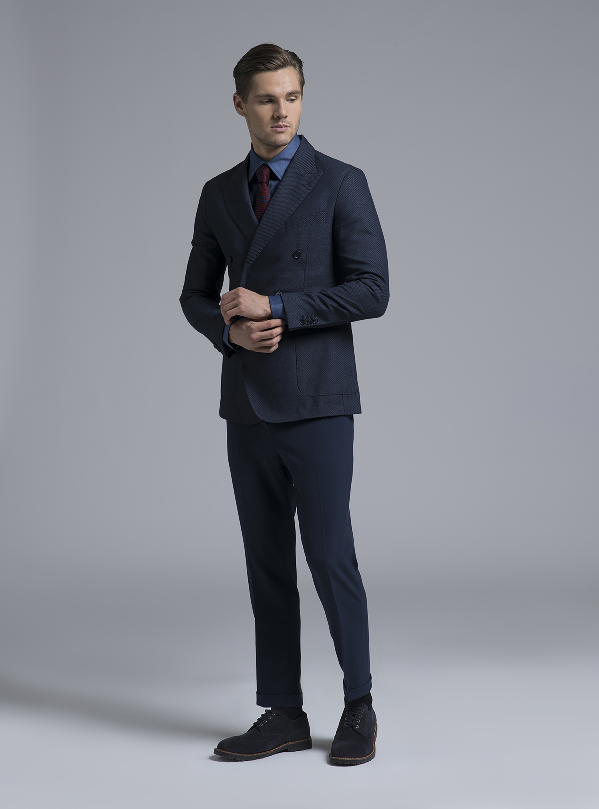 Giacca doppiopetto, BLU MARINO