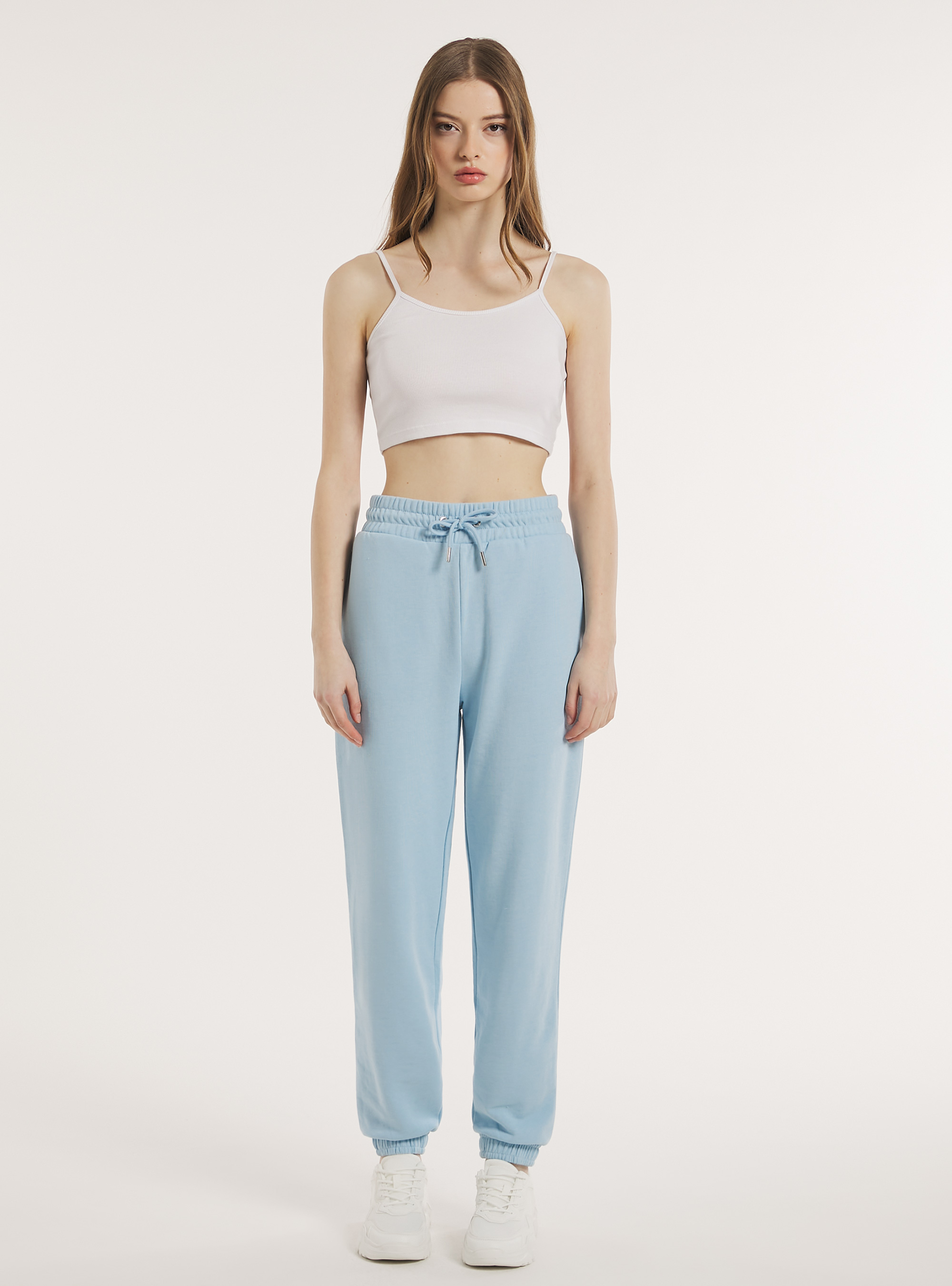 Plush jogger trousers, AZ3 AZURE LIGHT