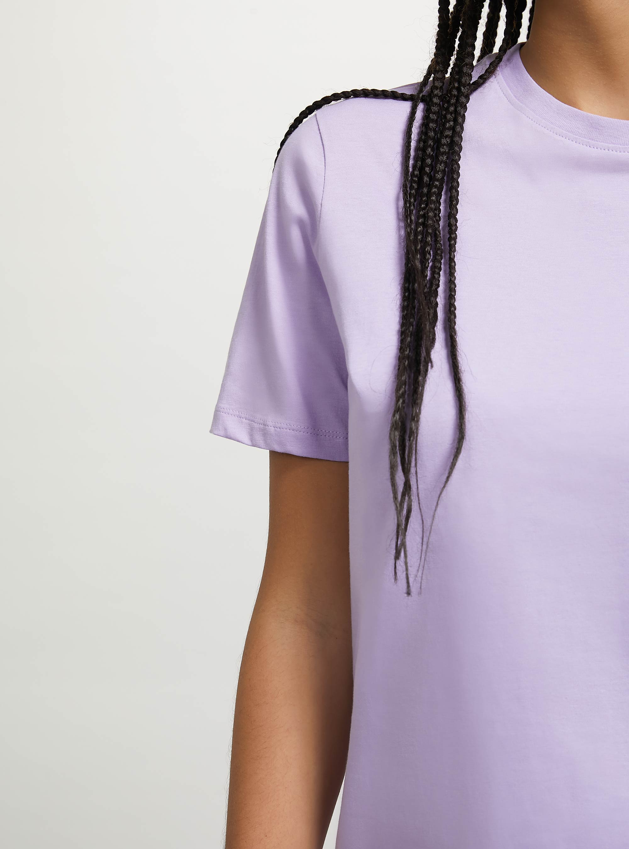 T-shirt en coton à col ras du cou, LC2 LILLAC MEDIUM