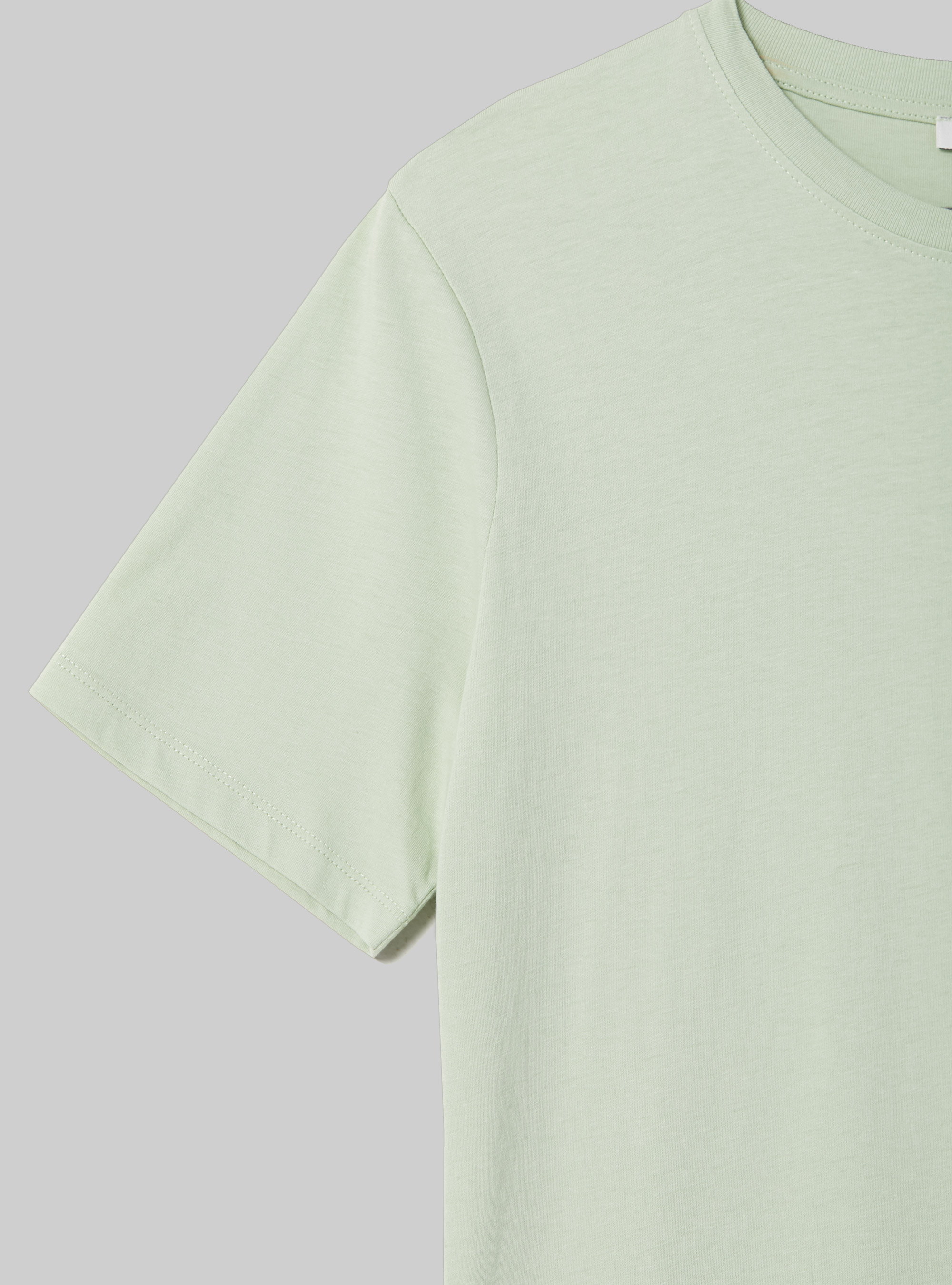 Cotton crew-neck T-shirt, GN3 GREEN LIGHT
