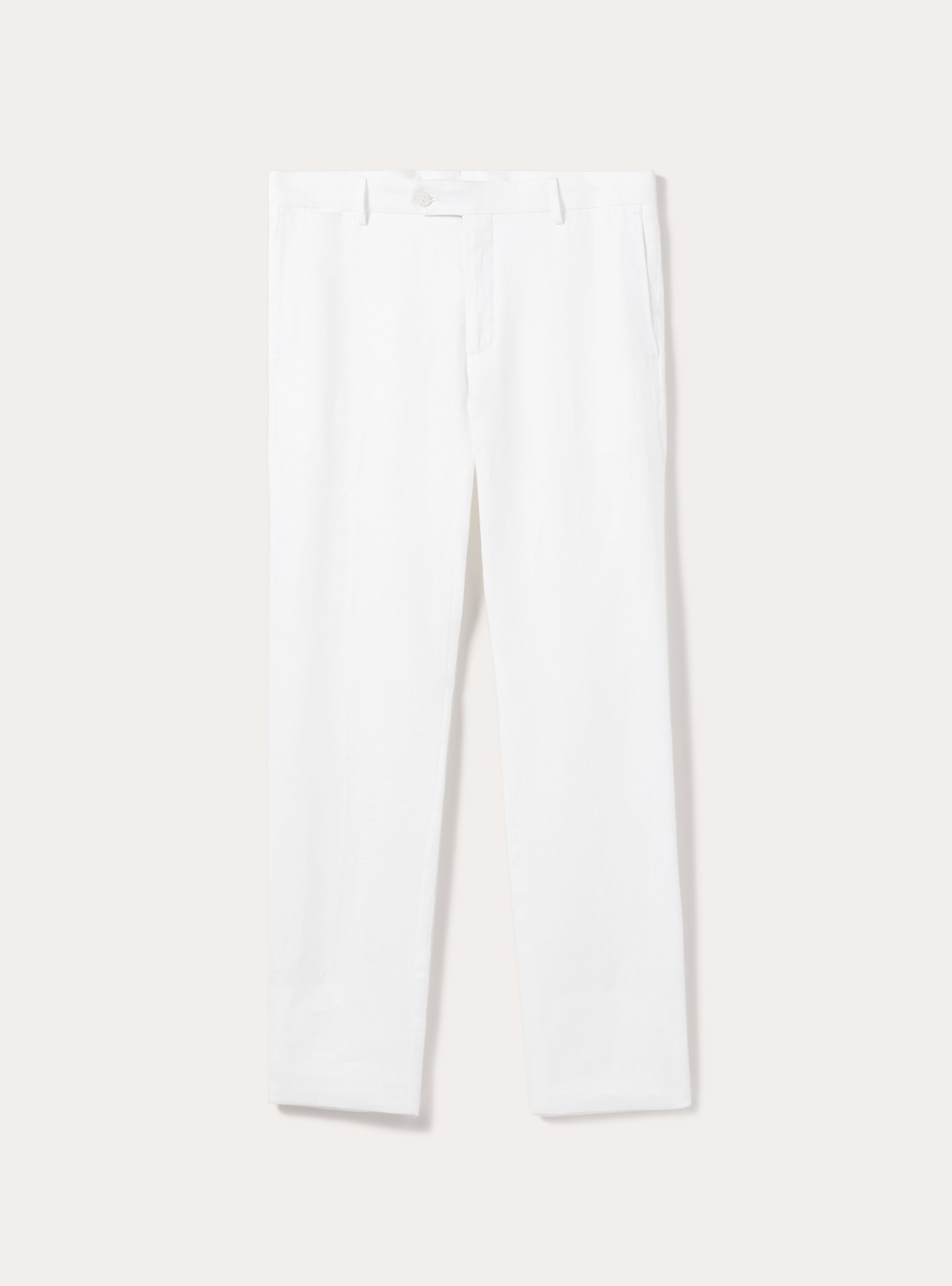 Hose aus reinem Leinen, WH1 OFF WHITE