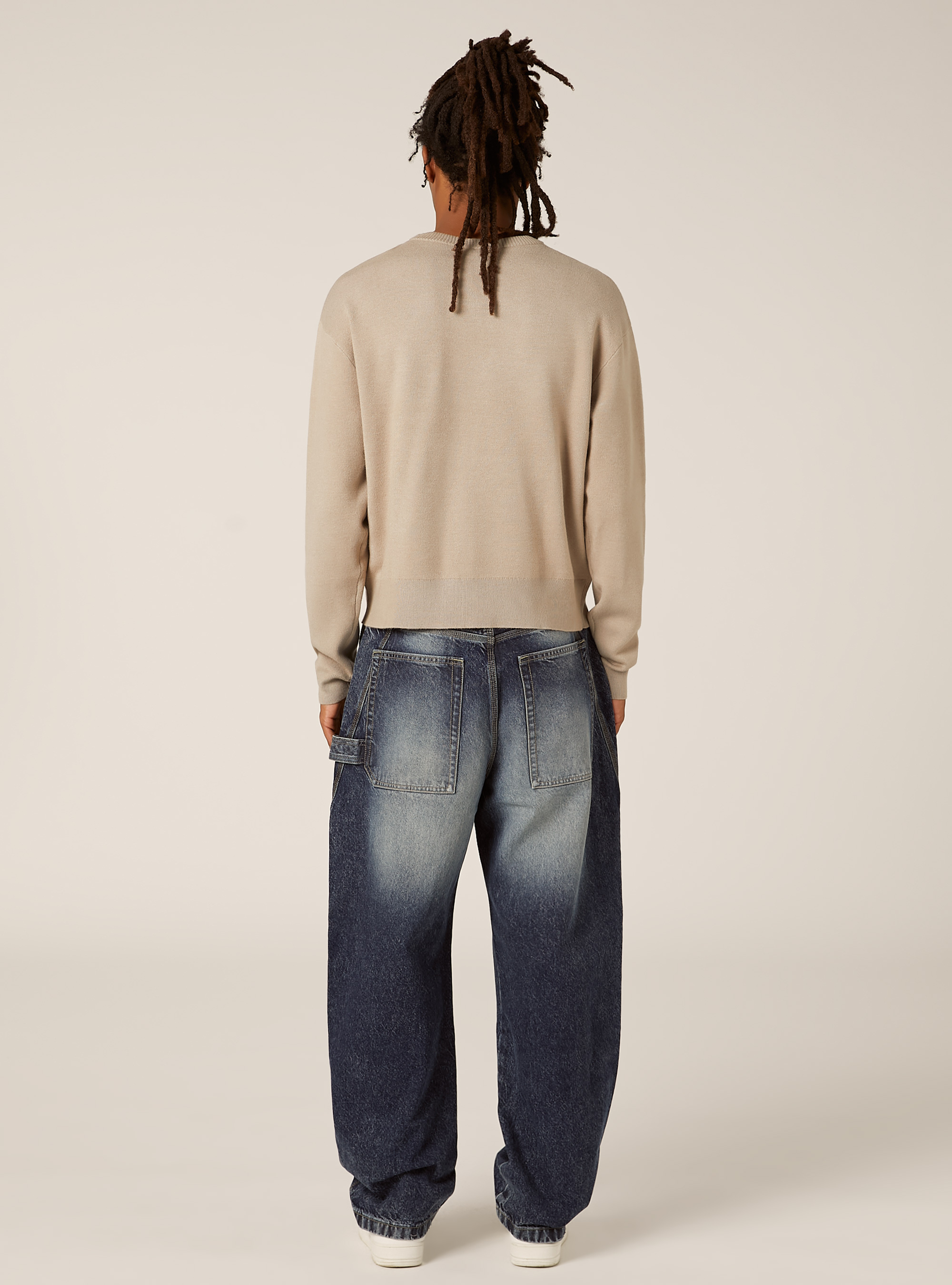 Jersey suave de corte cuadrado, BG2 BEIGE MEDIUM