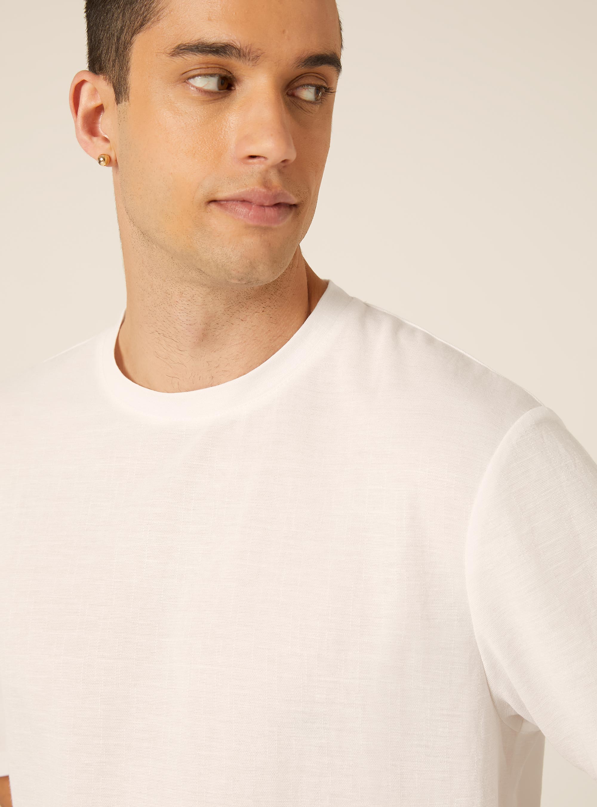 T-shirt slub boxy fit, WH2 WHITE