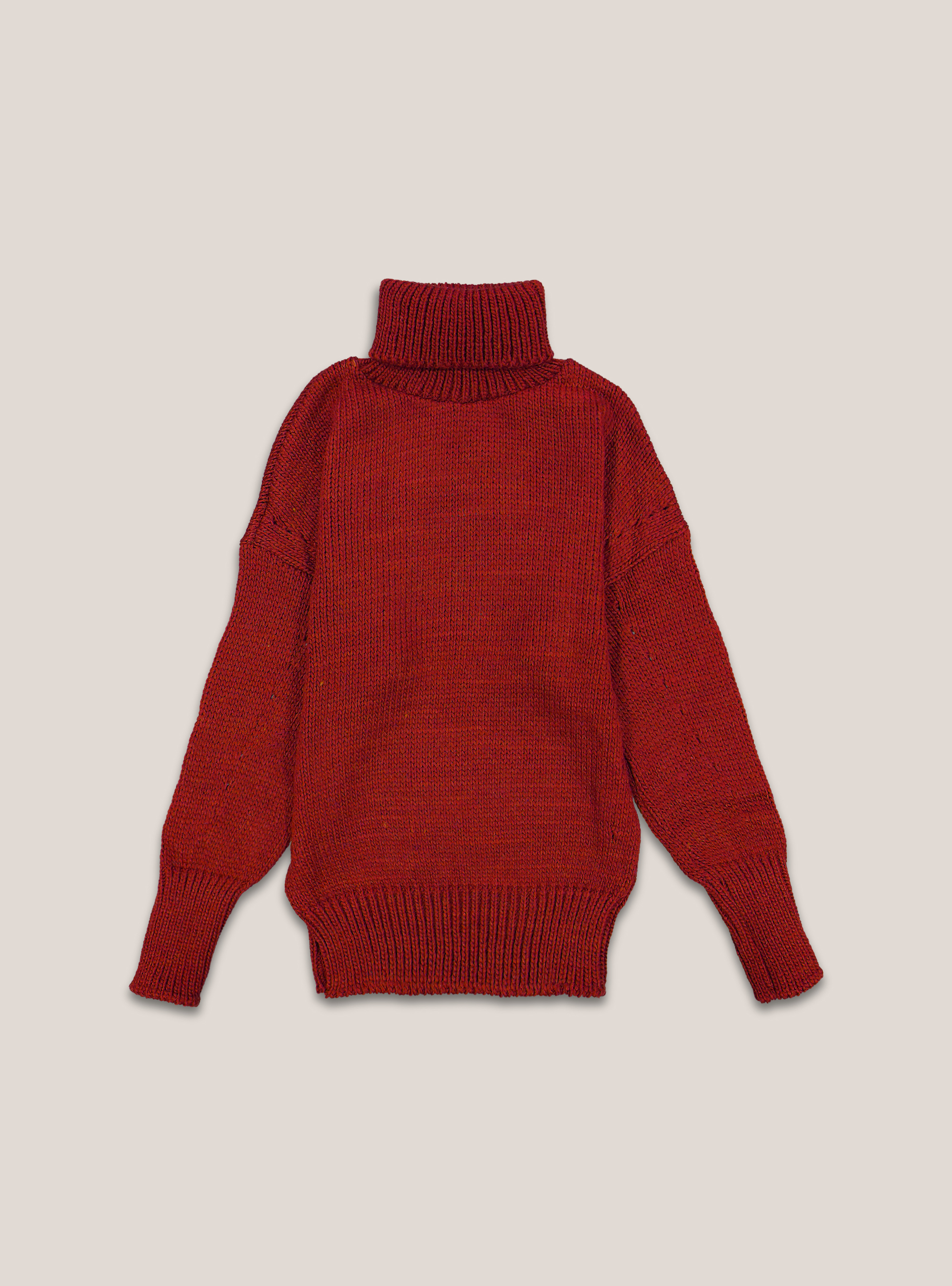 Pullover comfort fit a collo alto, RD1 RED DARK