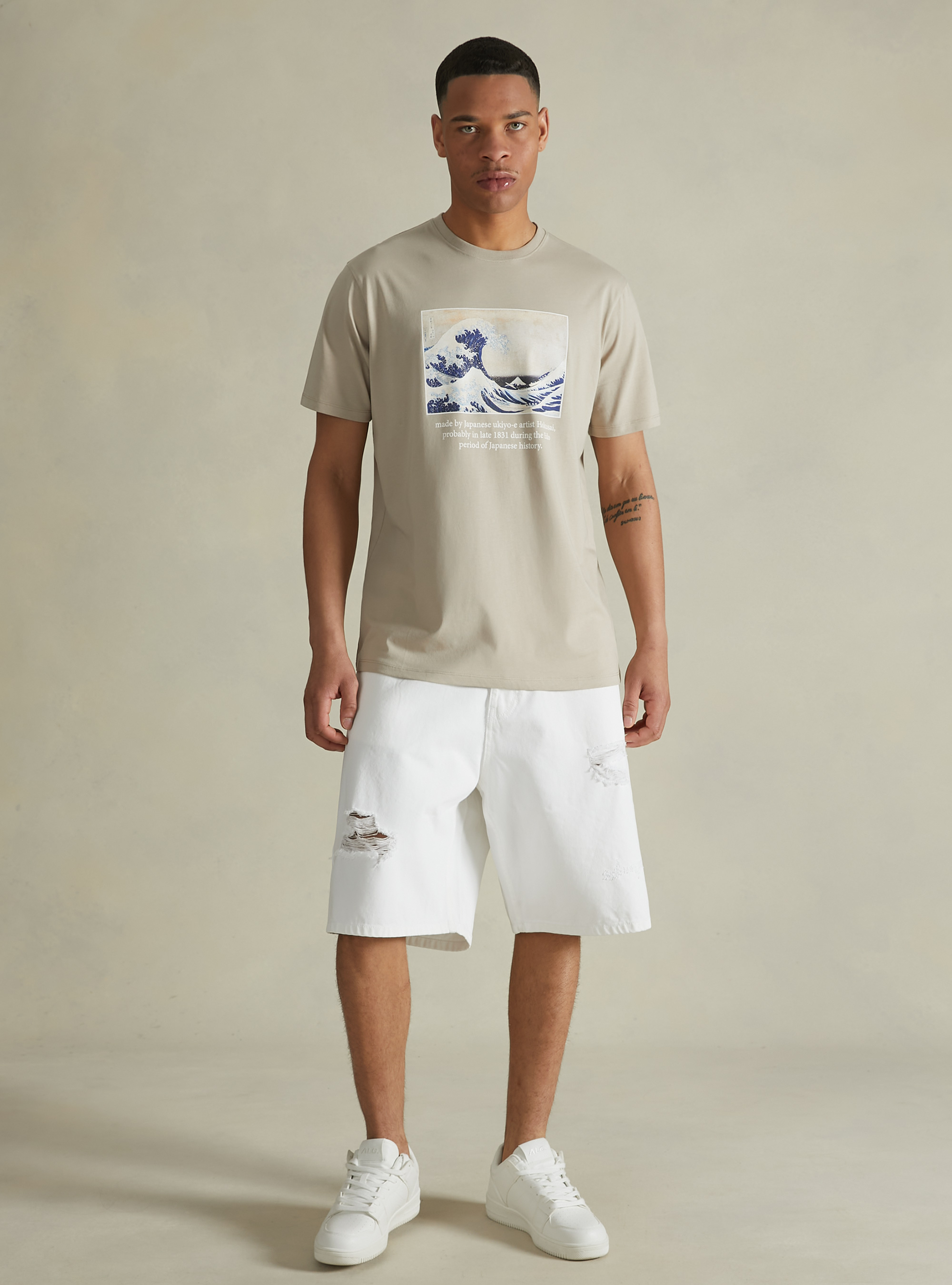 Camiseta Art collection Hokusai / Alcott, BG2 BEIGE MEDIUM