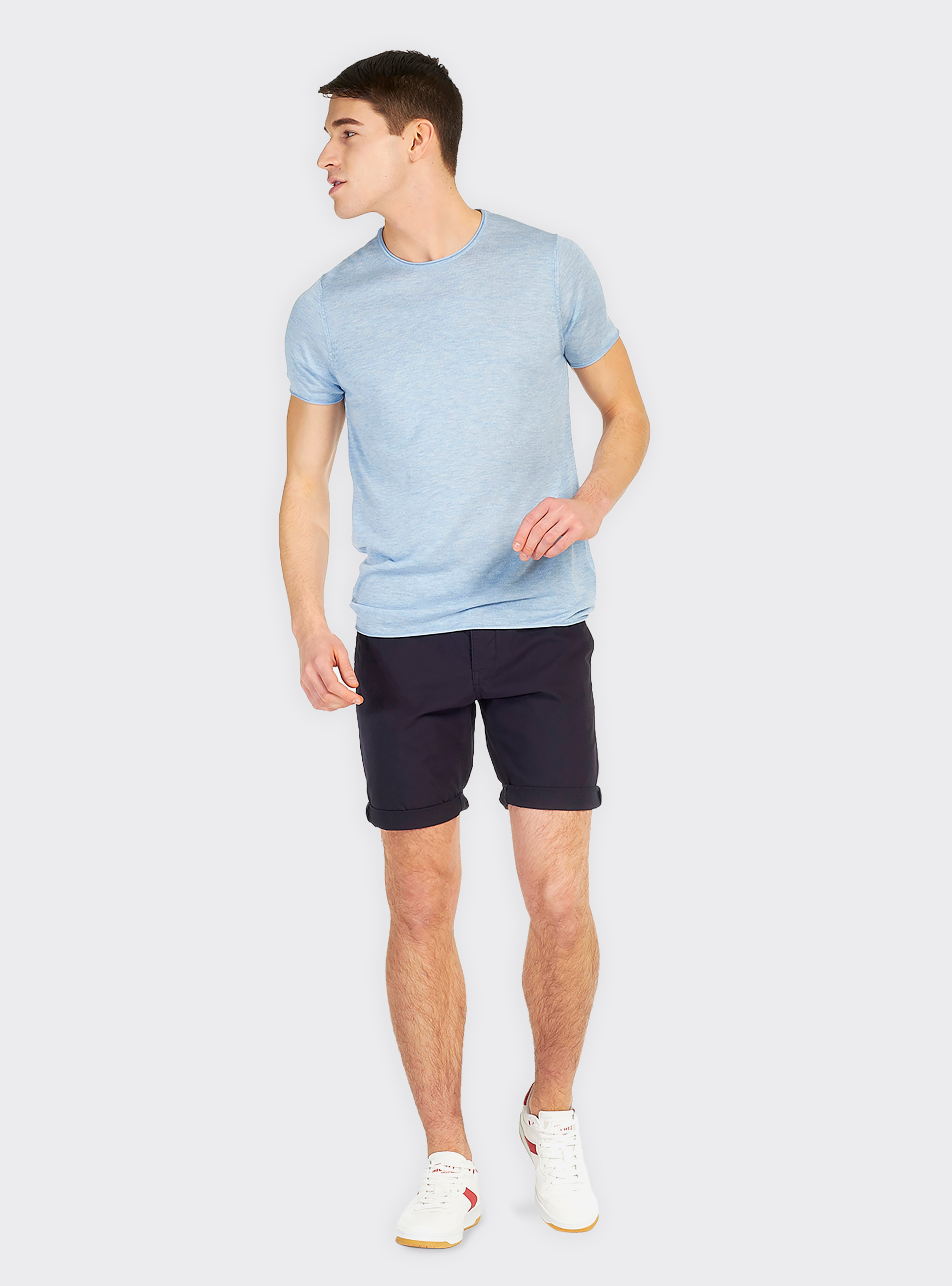 Pull à manches courtes, C2253 AZZURRE