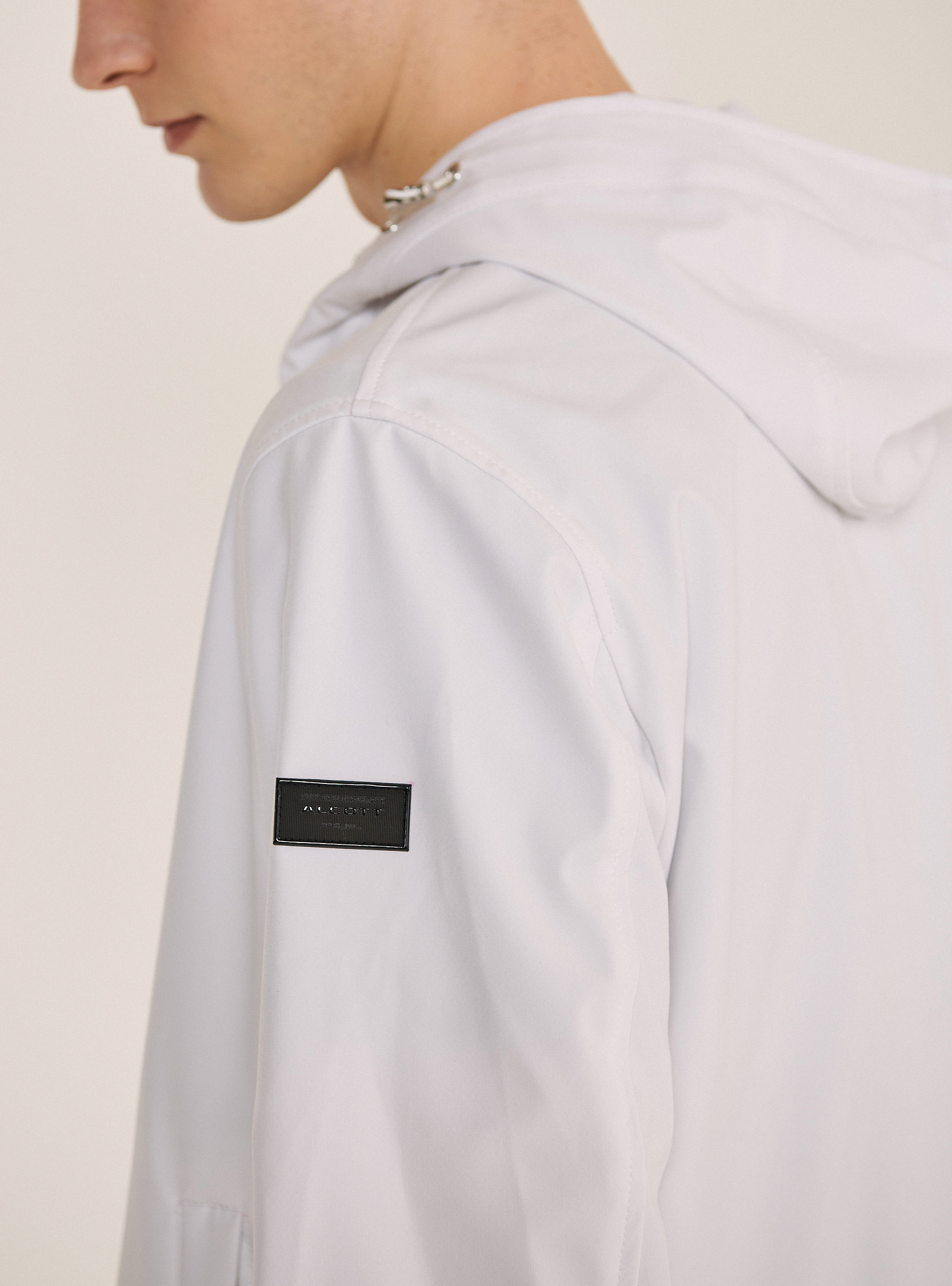 Jacke aus wind- und wasserdichtem technischem Gewebe, C099 WHITE