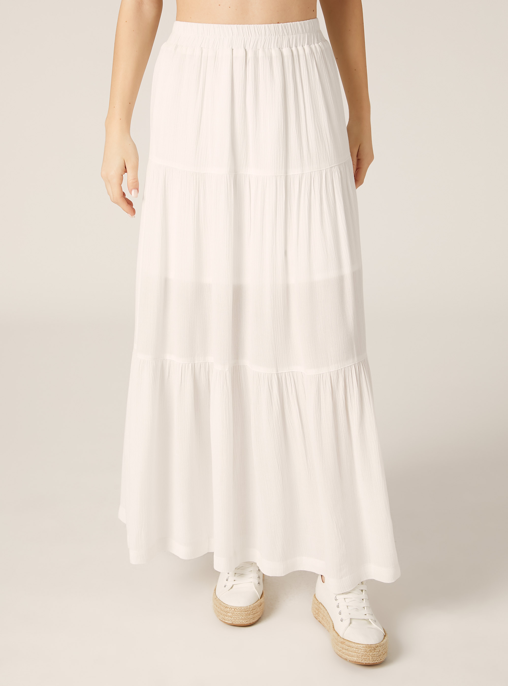 Gonna lunga boho, WH3 WHITE