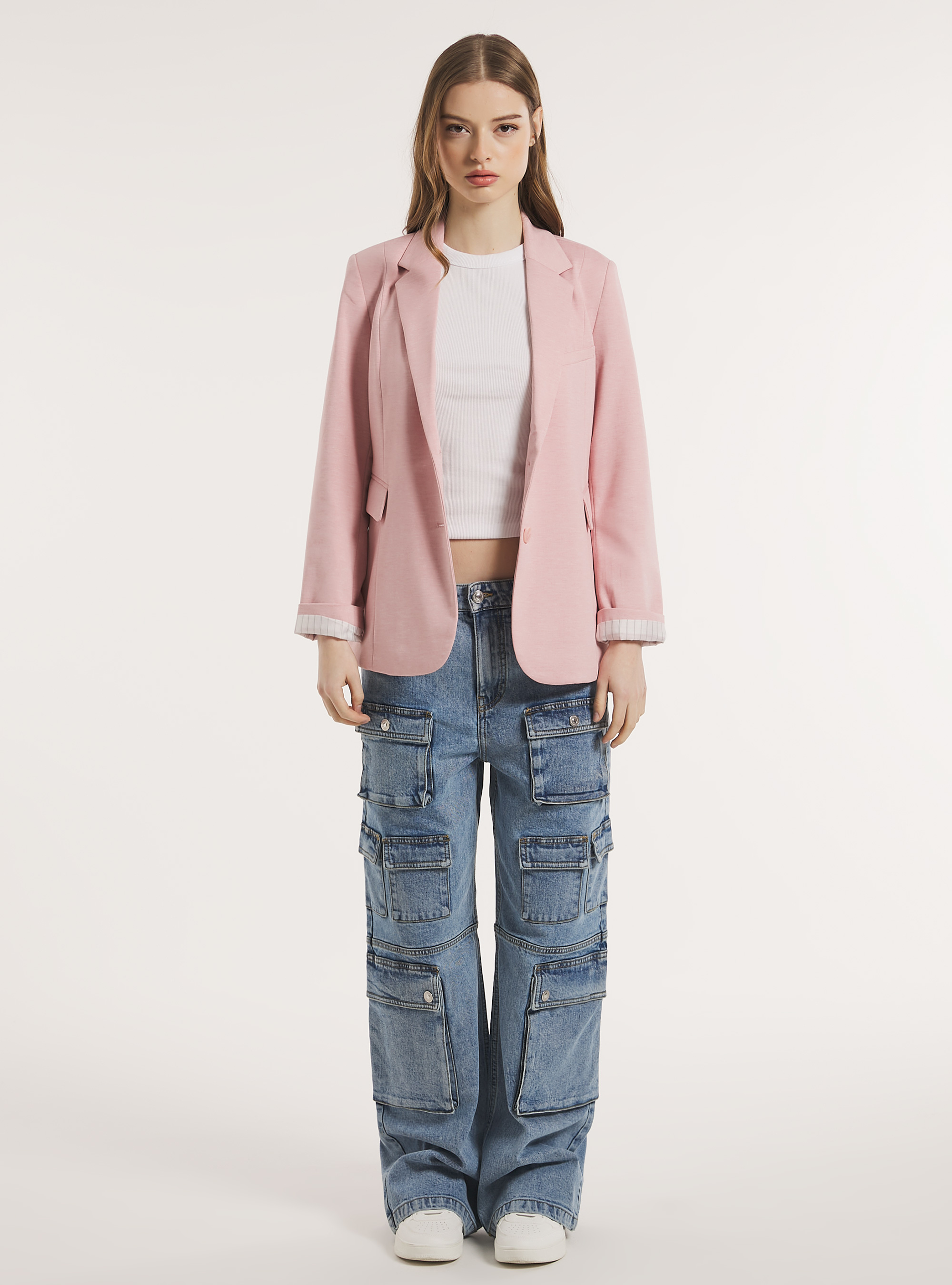 Jersey blazer, PK1 PINK DARK