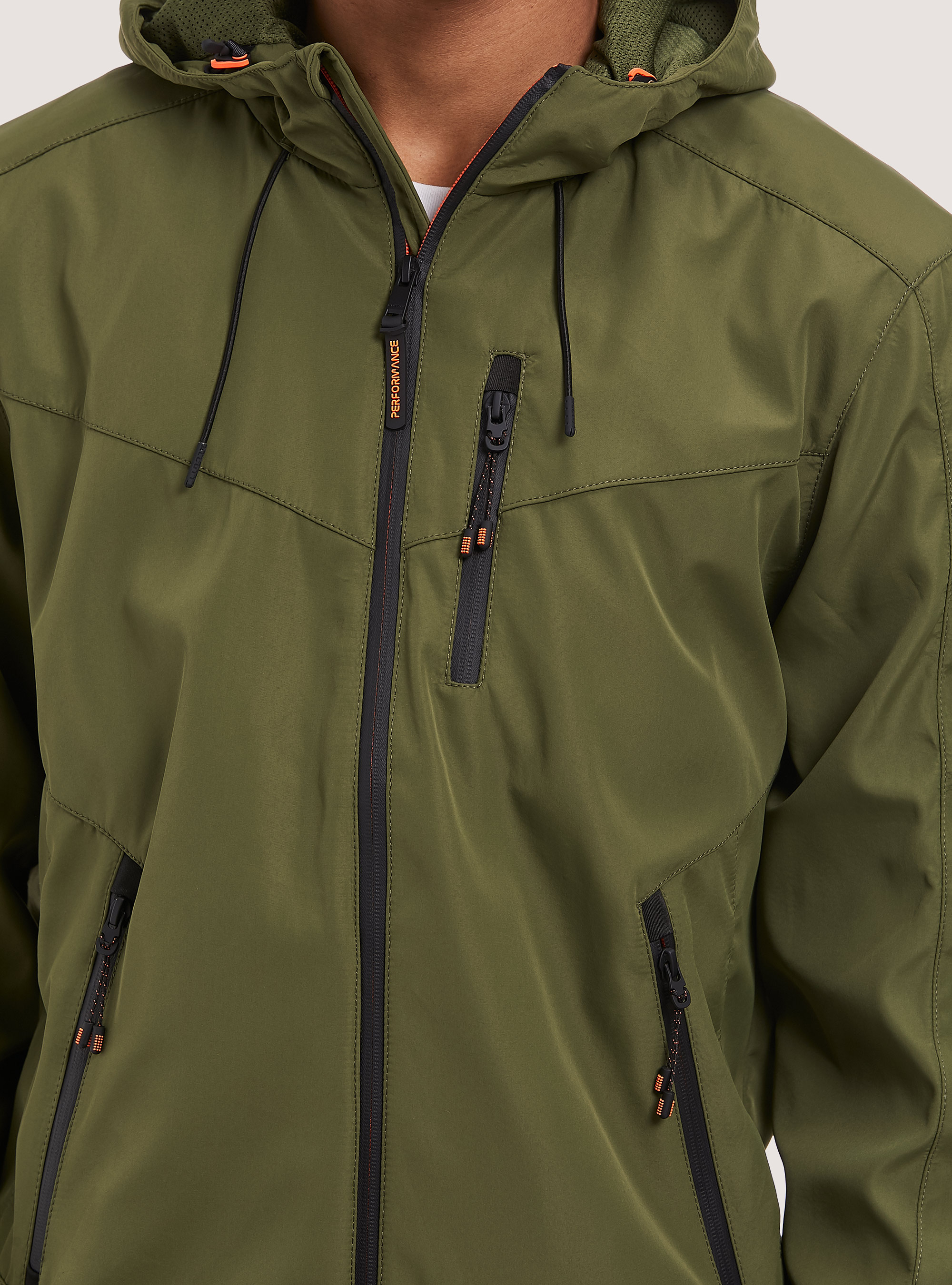 Windproof hooded bomber jacket, KY3 KAKY LIGHT