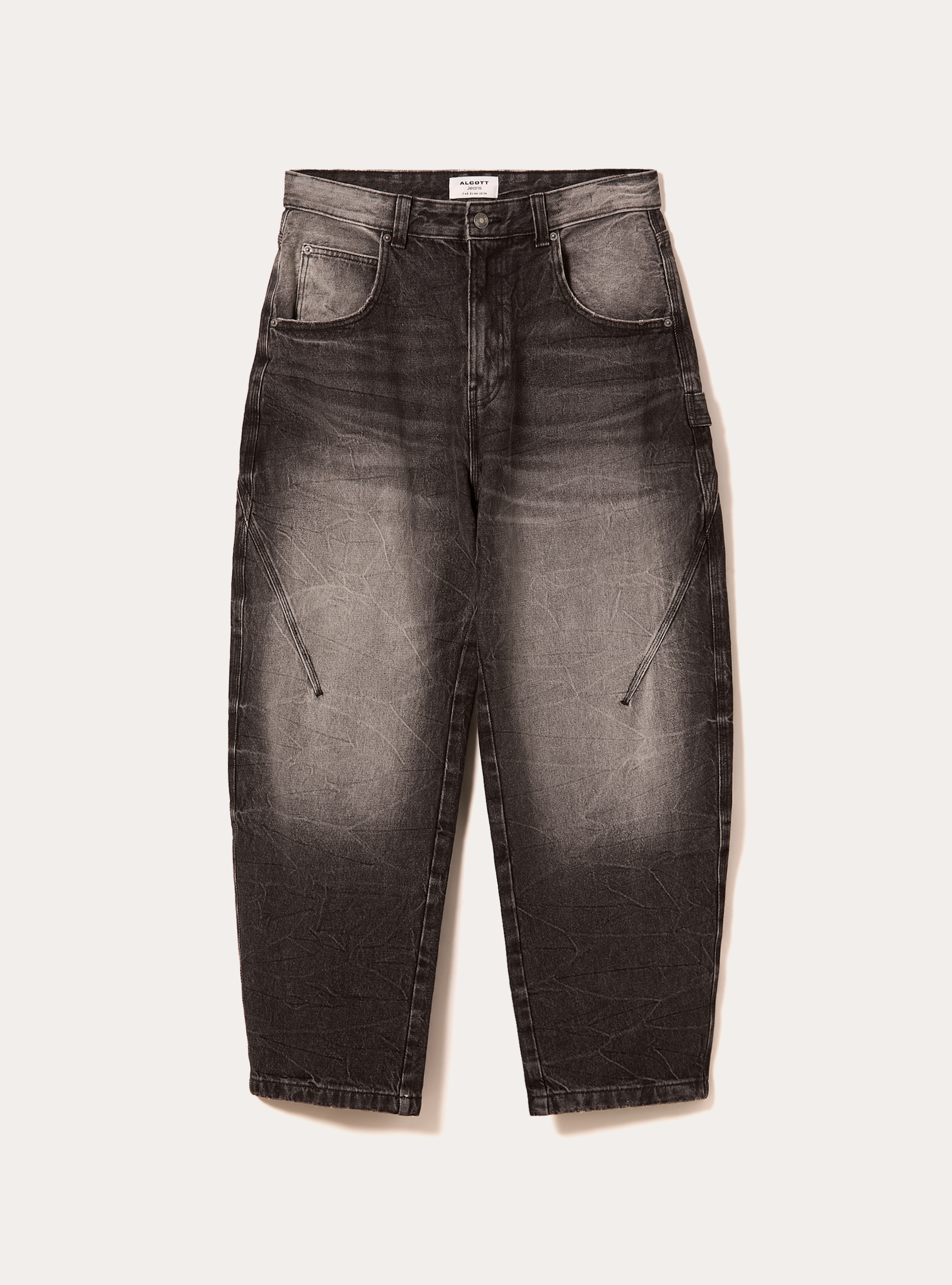 Jeans baloon, D000 BLACK