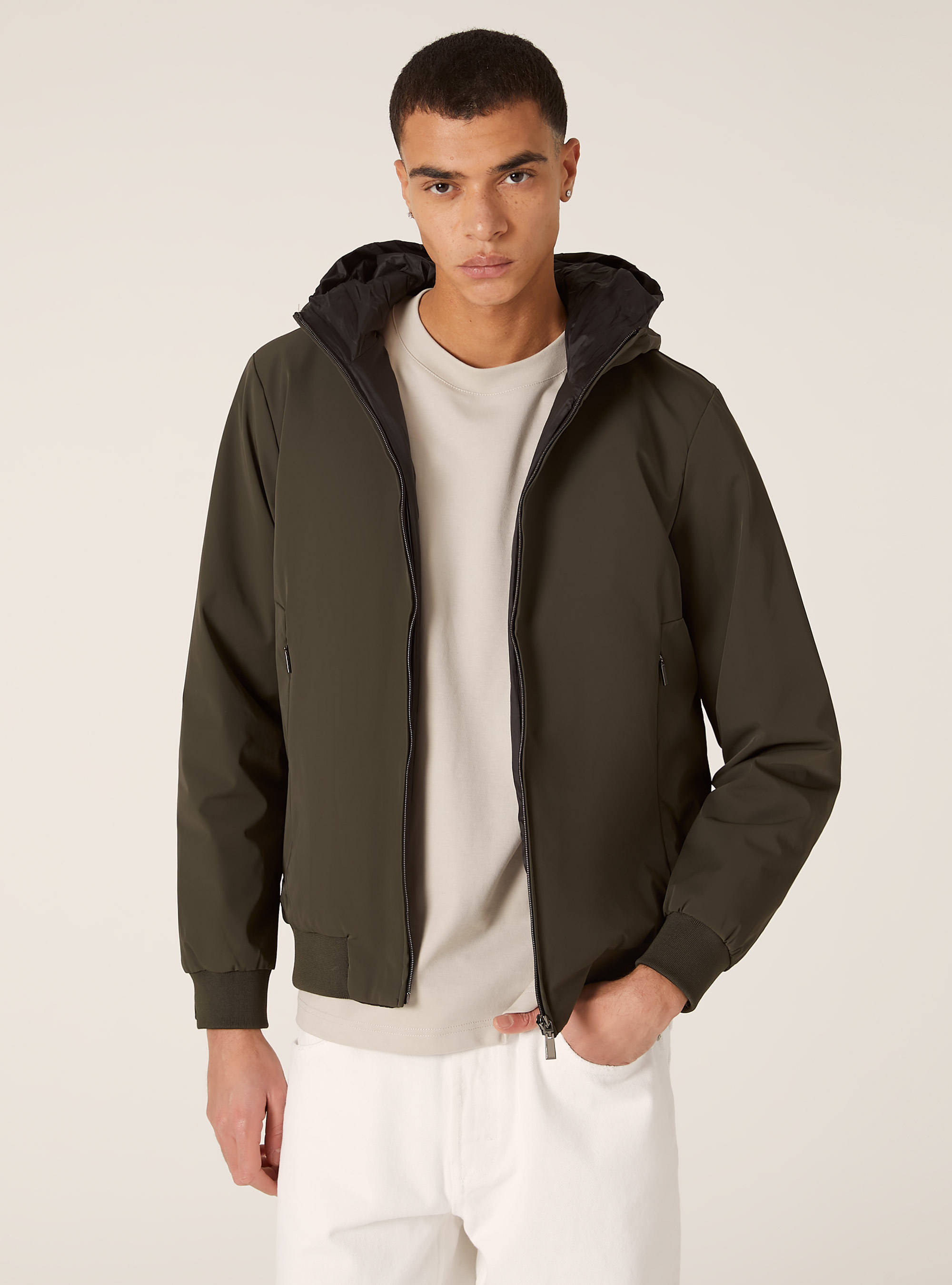 Veste matelassée avec capuche, KY2 KAKY MEDIUM