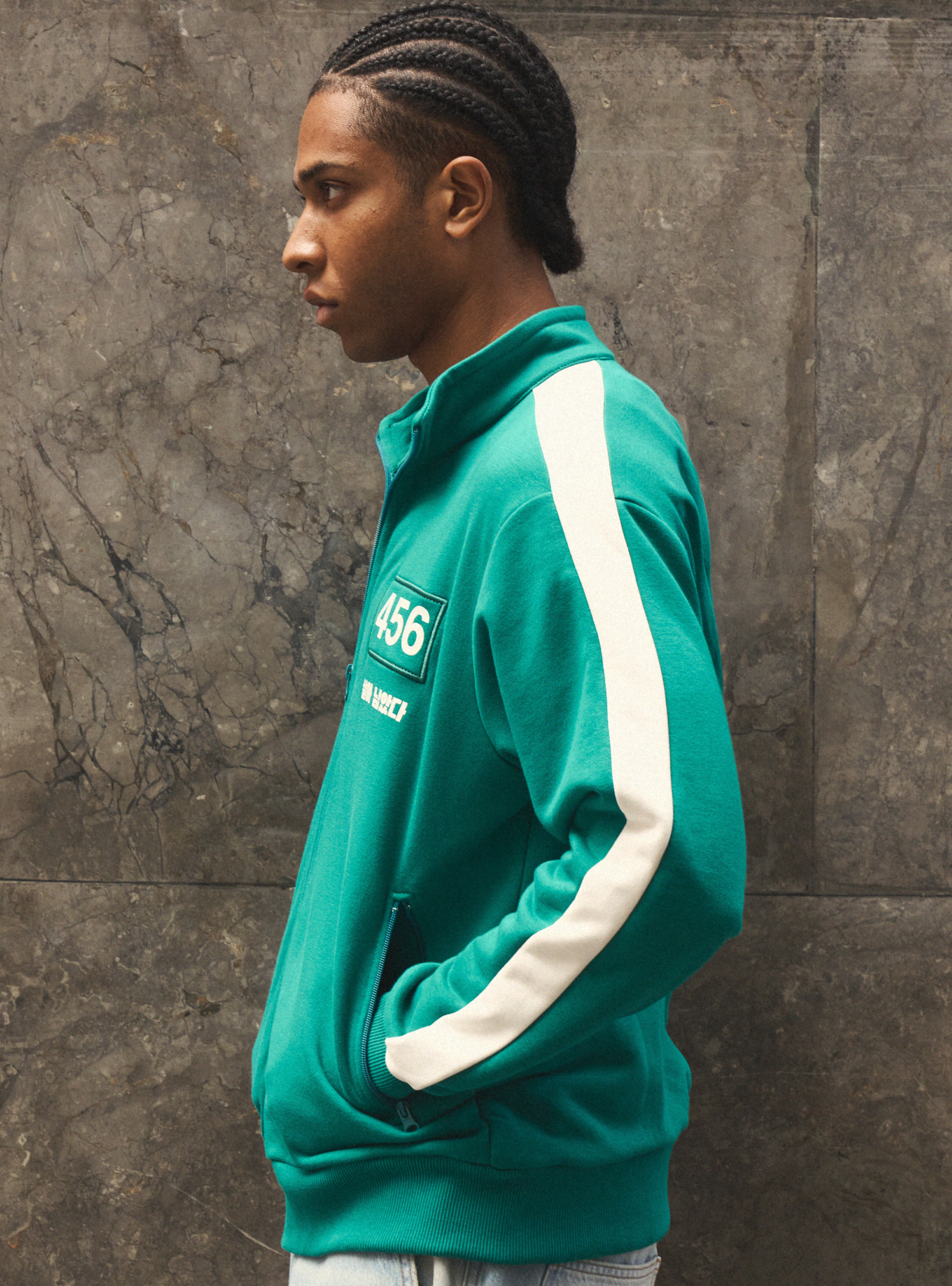 Sudadera con cremallera Squid Game / Alcott, GN2 GREEN MEDIUM